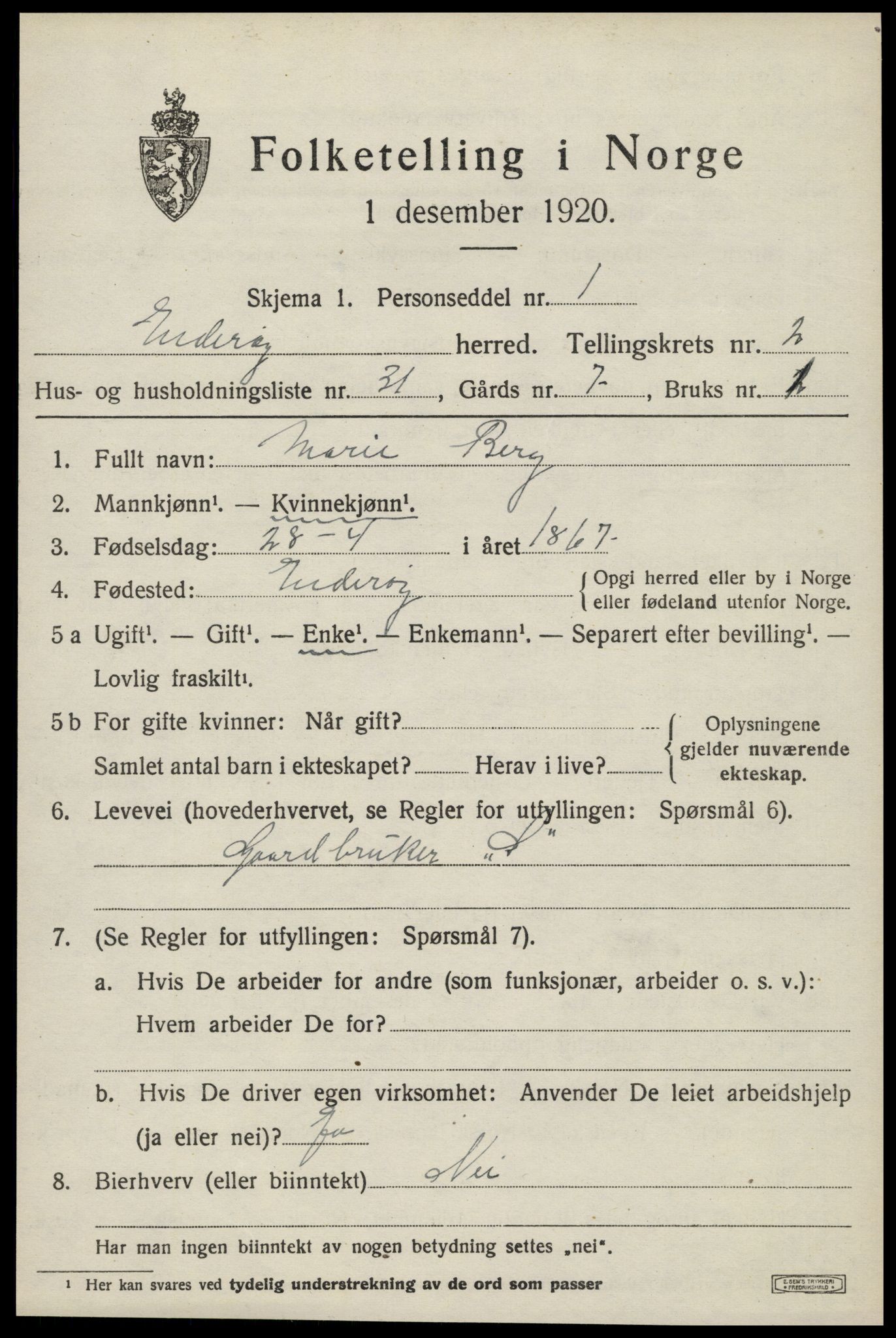 SAT, Folketelling 1920 for 1729 Inderøy herred, 1920, s. 2173