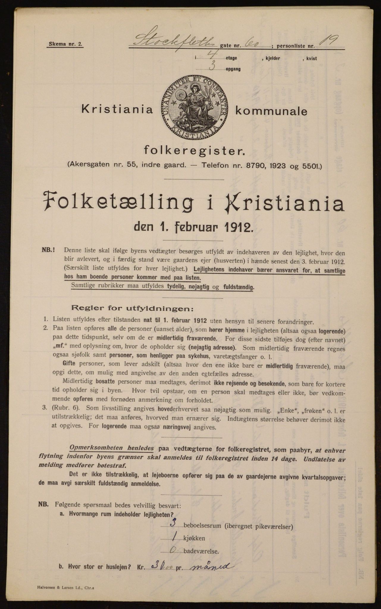 OBA, Kommunal folketelling 1.2.1912 for Kristiania, 1912, s. 102375