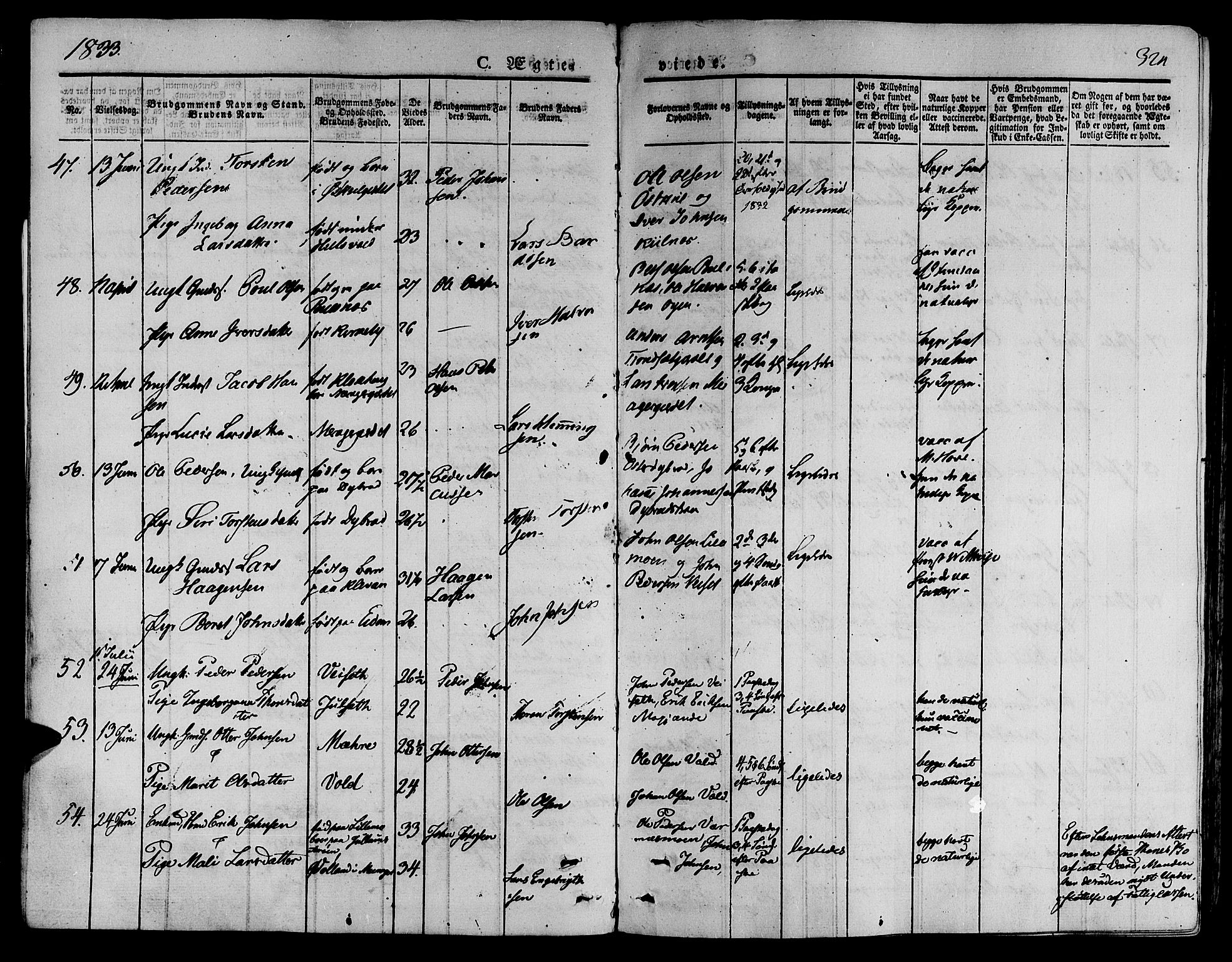 Ministerialprotokoller, klokkerbøker og fødselsregistre - Nord-Trøndelag, AV/SAT-A-1458/709/L0072: Ministerialbok nr. 709A12, 1833-1844, s. 324