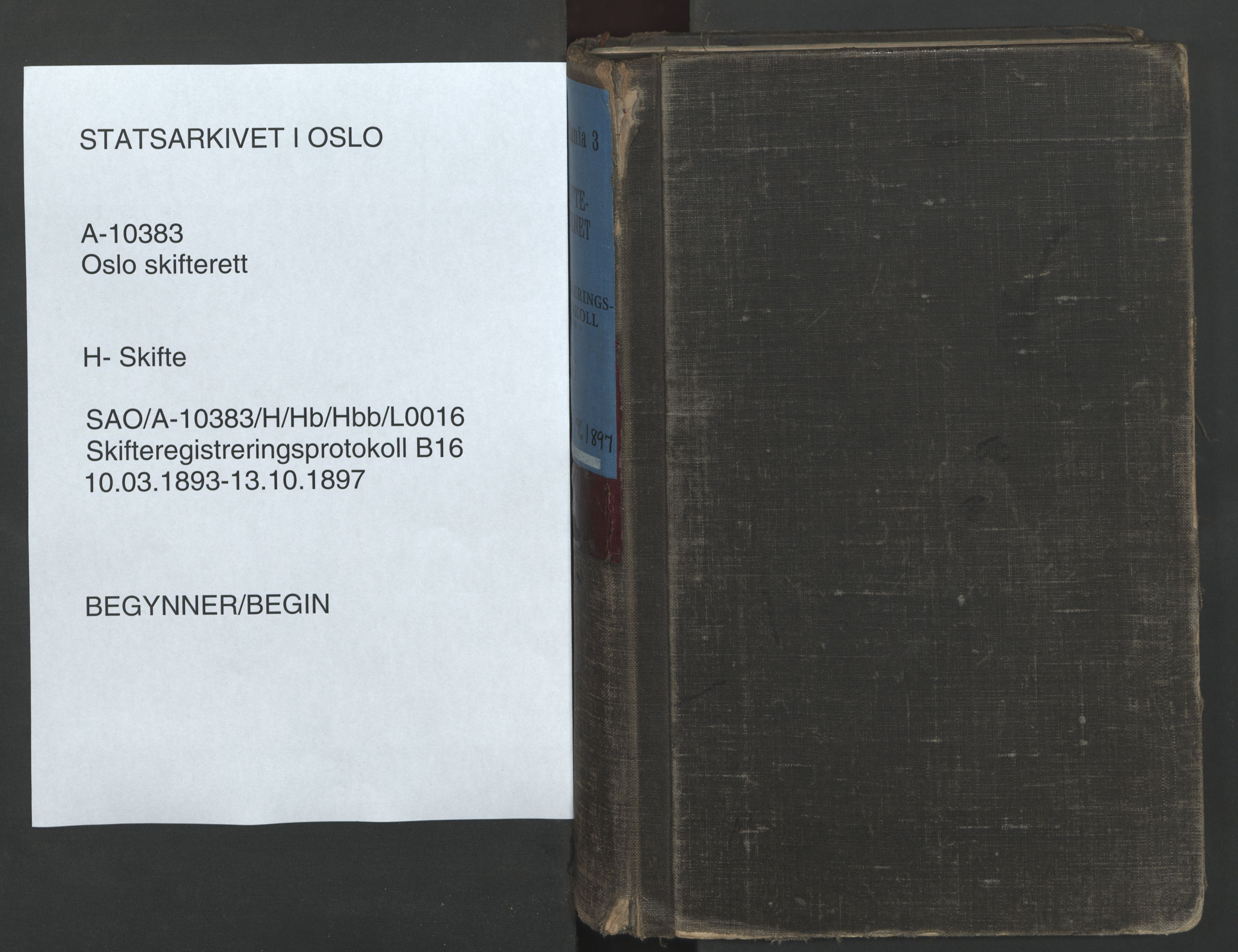 Oslo skifterett, SAO/A-10383/H/Hb/Hbb/L0016: Skifteregistreringsprotokoll, 1893-1897