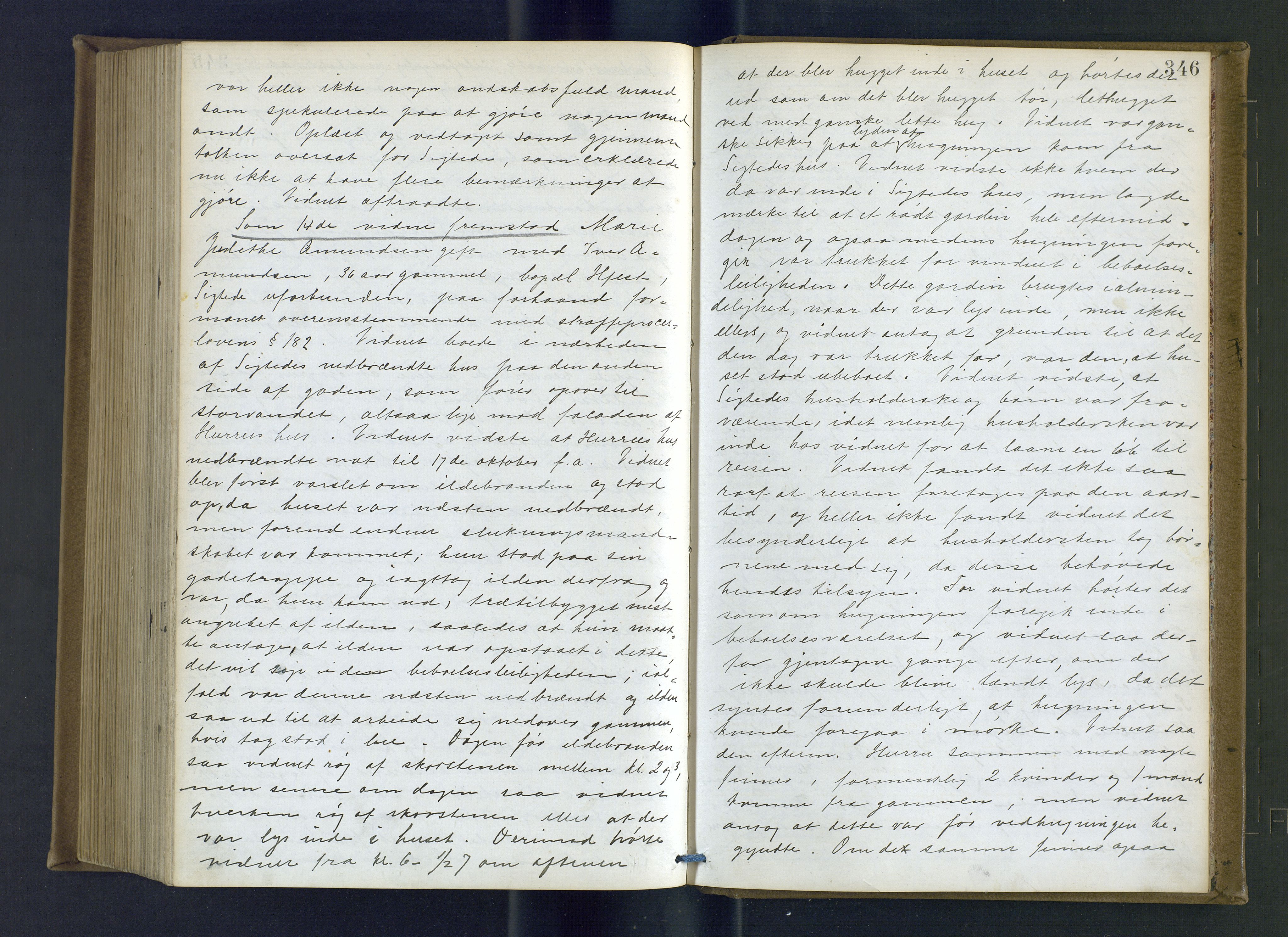Hammerfest fogderi/sorenskriveri, AV/SATØ-S-0056/1/J/Ja/Jab/L0191: Ekstrarettsprotokoller, 1881-1894, s. 346