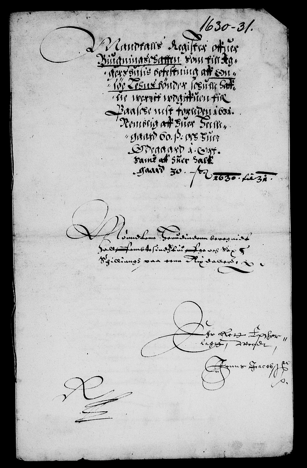 Rentekammeret inntil 1814, Reviderte regnskaper, Lensregnskaper, AV/RA-EA-5023/R/Rb/Rbe/L0001: Onsøy len, 1626-1639