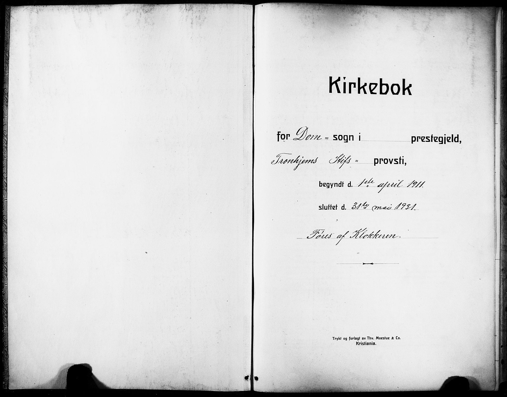 Ministerialprotokoller, klokkerbøker og fødselsregistre - Sør-Trøndelag, AV/SAT-A-1456/601/L0096: Klokkerbok nr. 601C14, 1911-1931