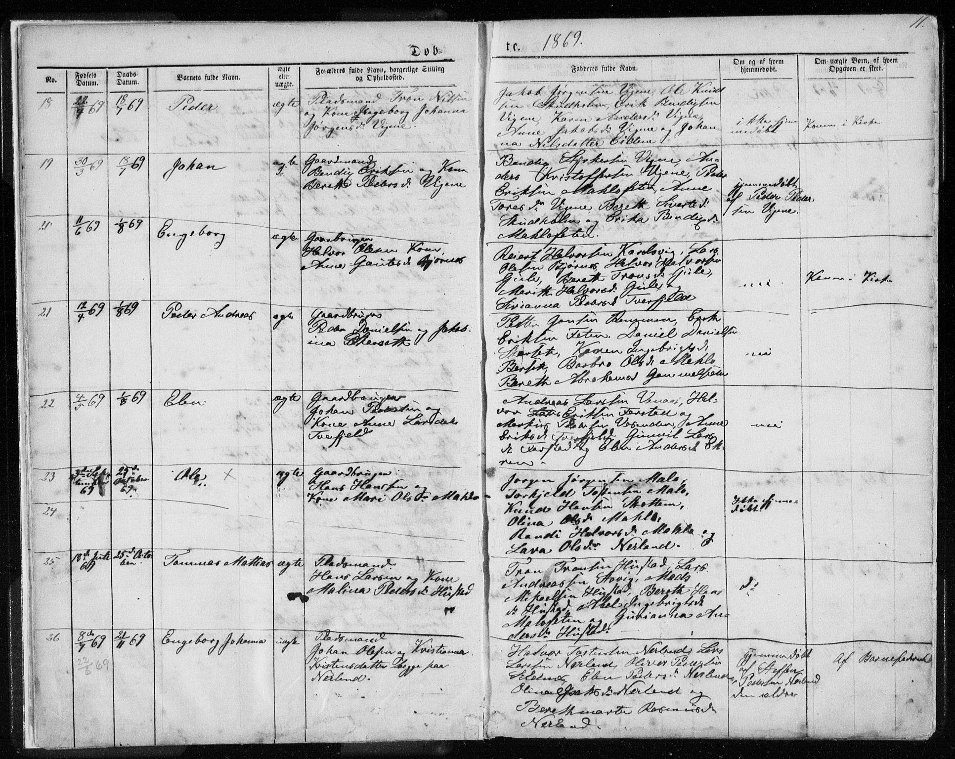 Ministerialprotokoller, klokkerbøker og fødselsregistre - Møre og Romsdal, AV/SAT-A-1454/567/L0782: Klokkerbok nr. 567C02, 1867-1886, s. 11