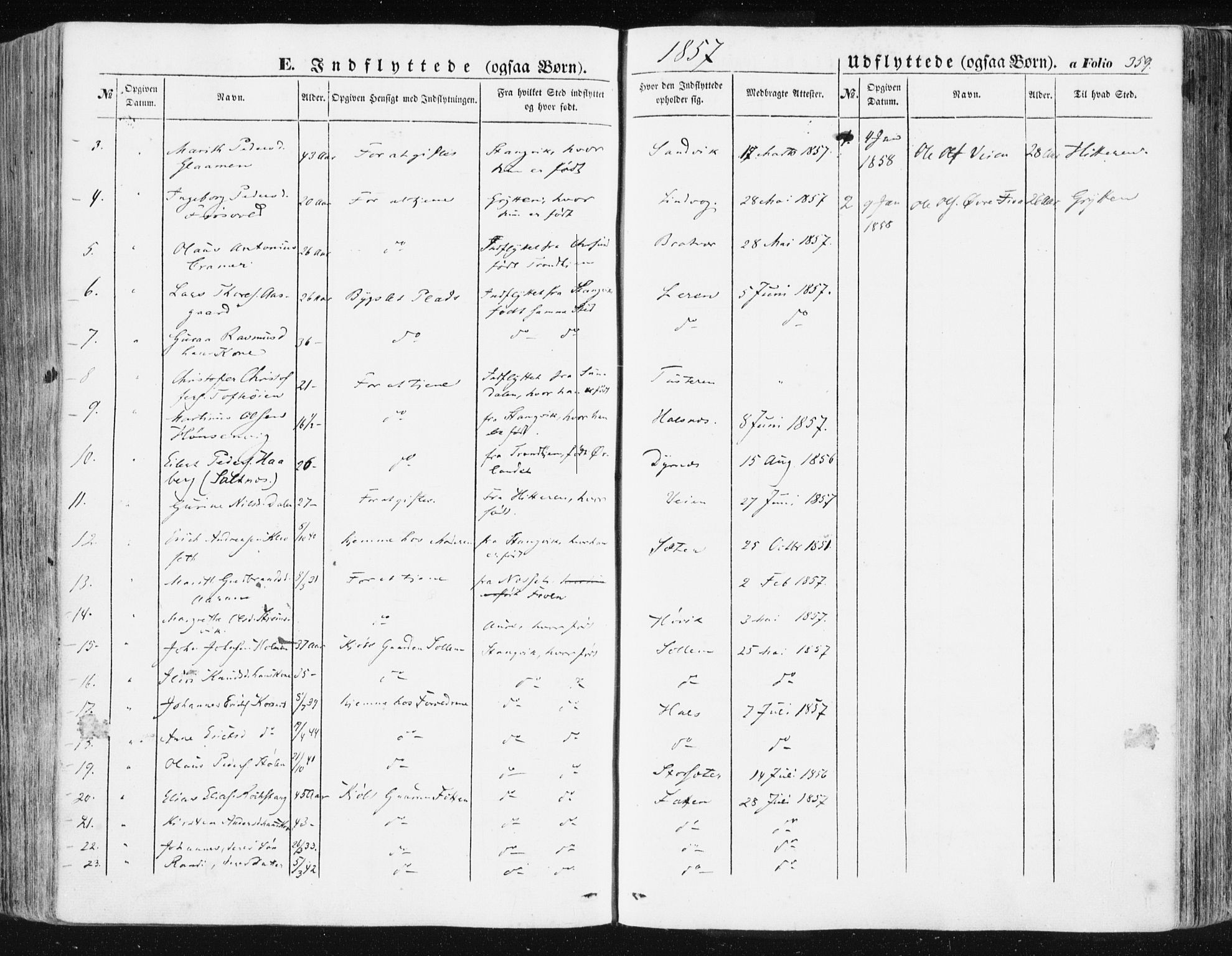 Ministerialprotokoller, klokkerbøker og fødselsregistre - Møre og Romsdal, AV/SAT-A-1454/581/L0937: Ministerialbok nr. 581A05, 1853-1872, s. 359