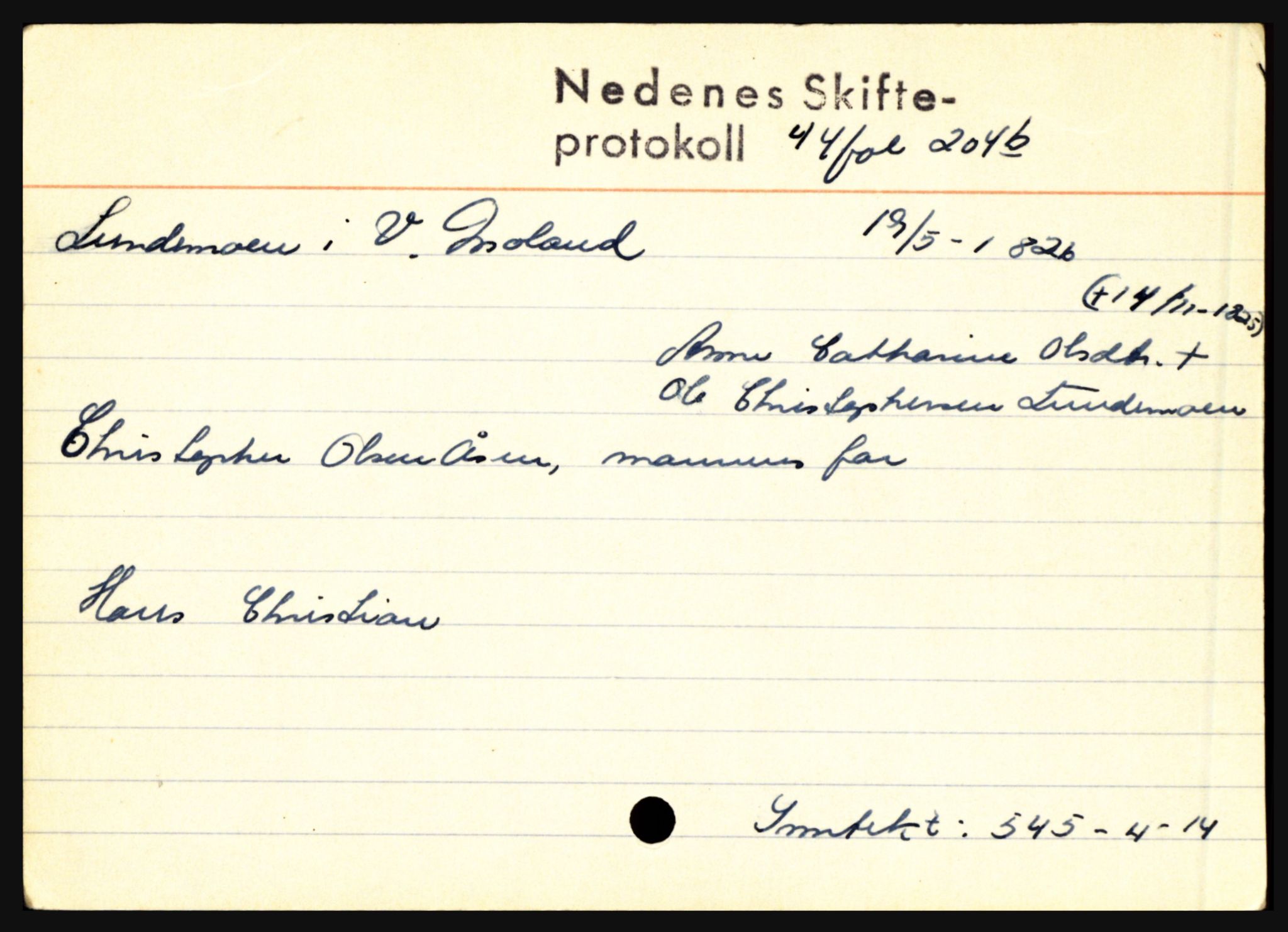 Nedenes sorenskriveri før 1824, AV/SAK-1221-0007/H, s. 18435