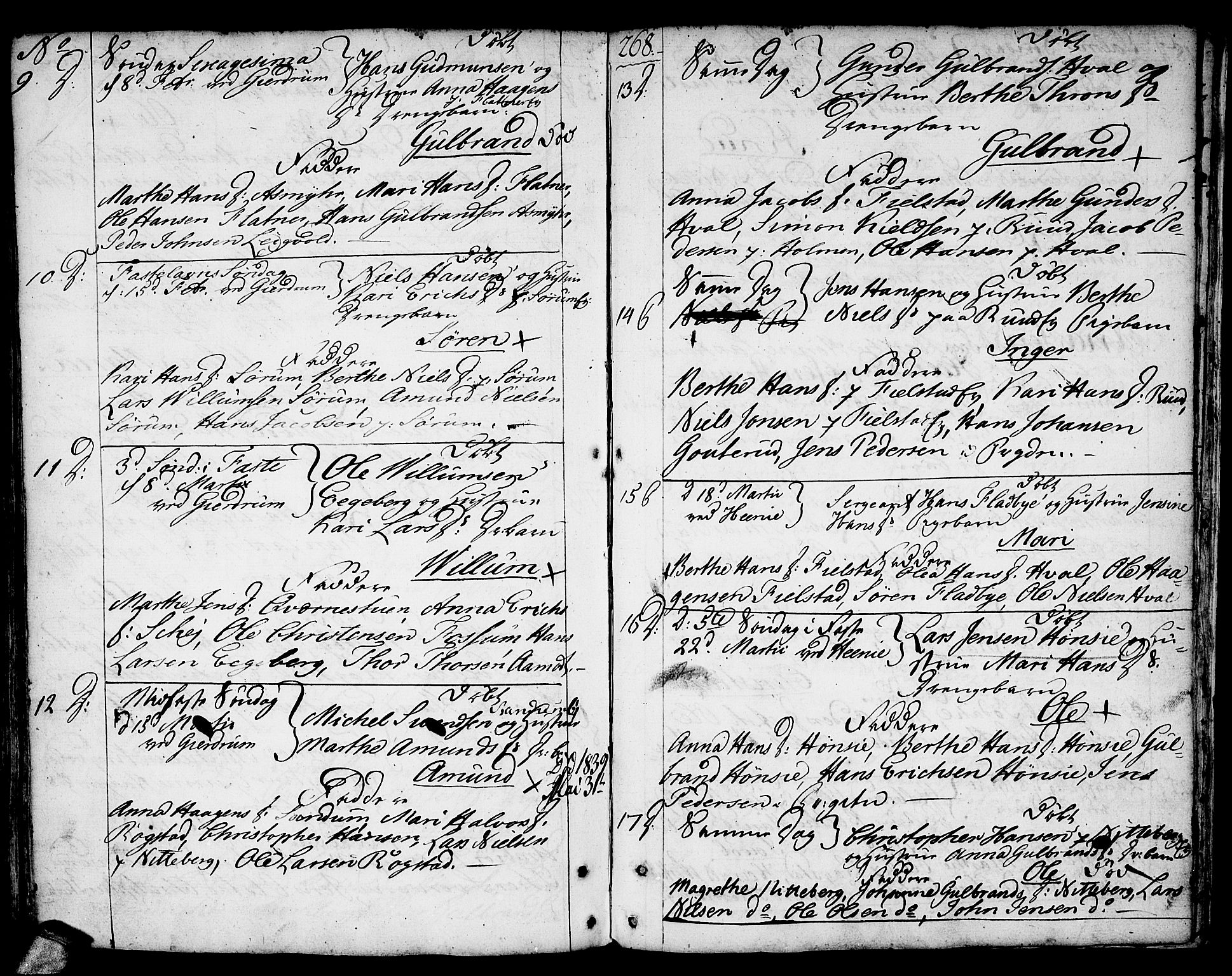 Gjerdrum prestekontor Kirkebøker, SAO/A-10412b/F/Fa/L0002: Ministerialbok nr. I 2, 1737-1797, s. 268