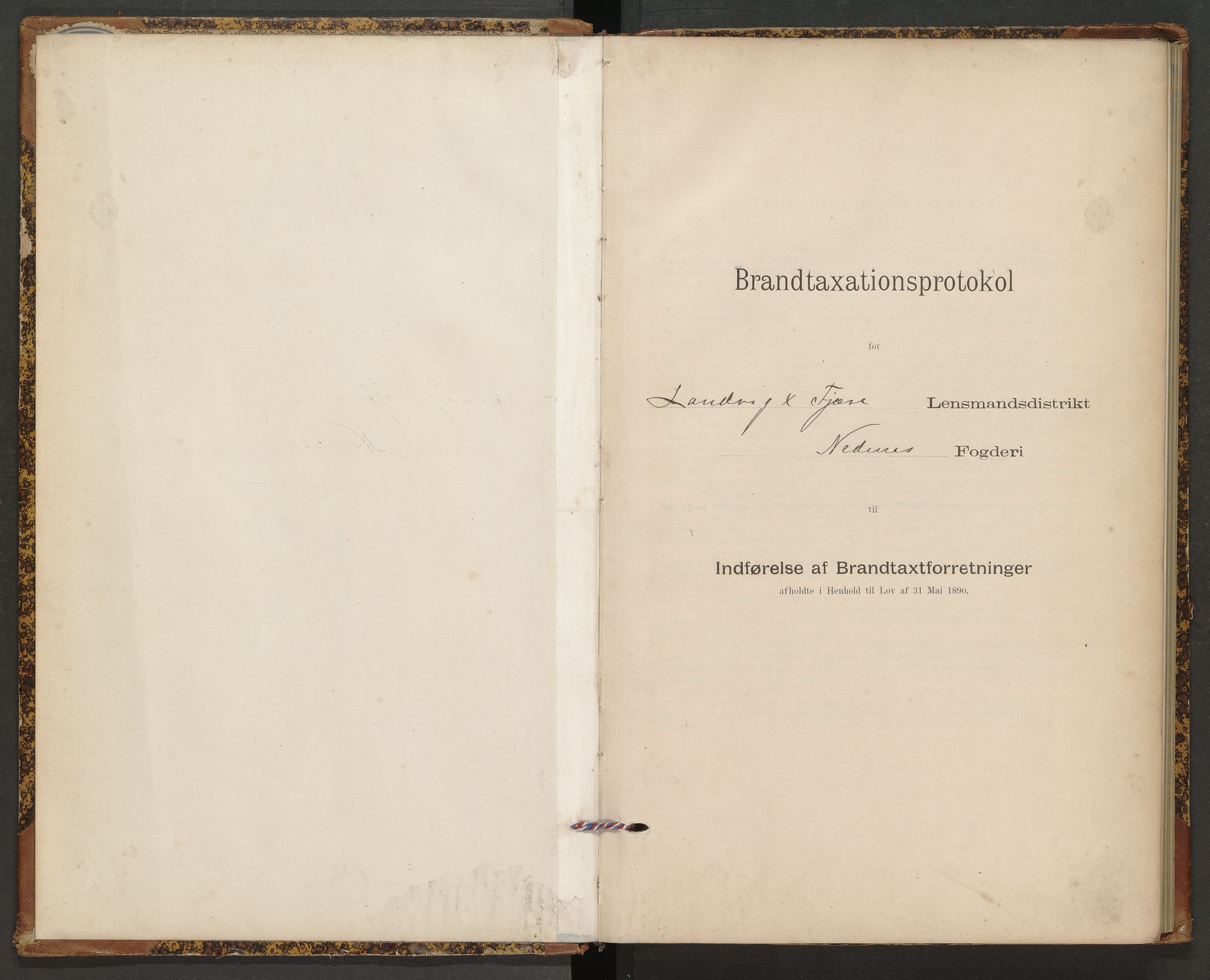 Norges Brannkasse Landvik og Fjære, AV/SAK-2241-0032/F/Fa/L0012: Branntakstprotokoll nr. 12, 1899-1905