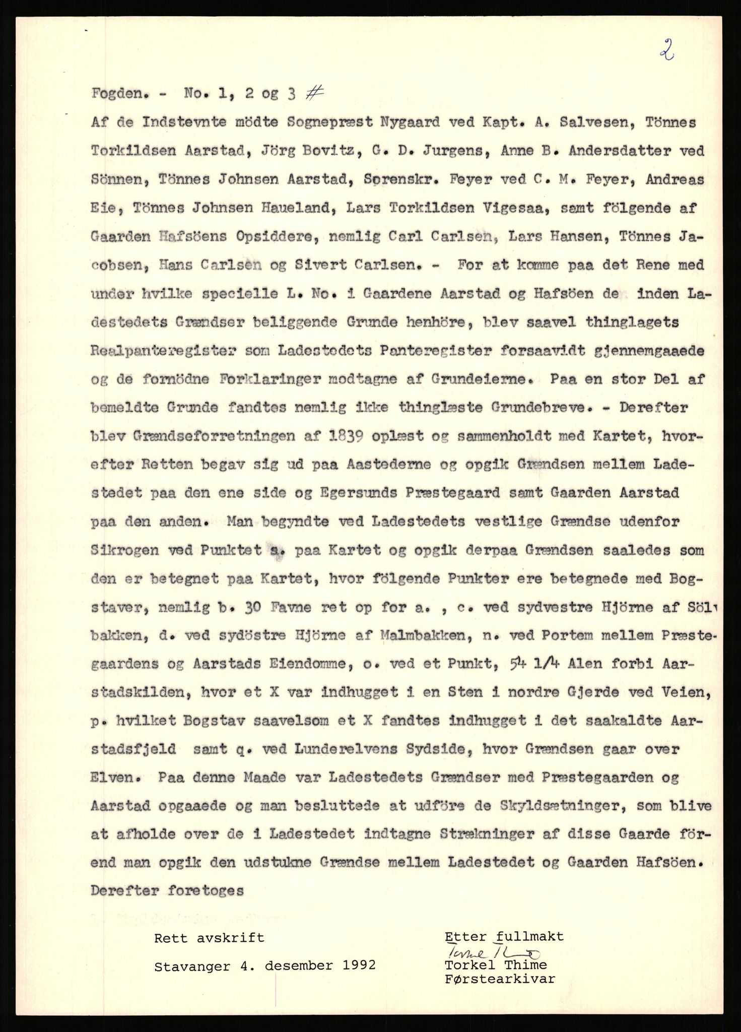 Statsarkivet i Stavanger, AV/SAST-A-101971/03/Y/Yj/L0101: Avskrifter sortert etter gårdsnavn: Årstad - Åse øvre, 1750-1930, s. 4