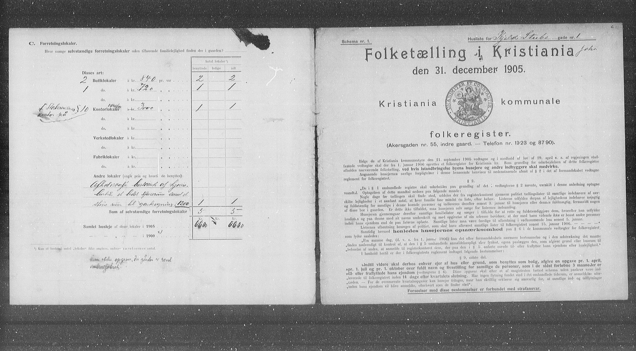 OBA, Kommunal folketelling 31.12.1905 for Kristiania kjøpstad, 1905, s. 26884