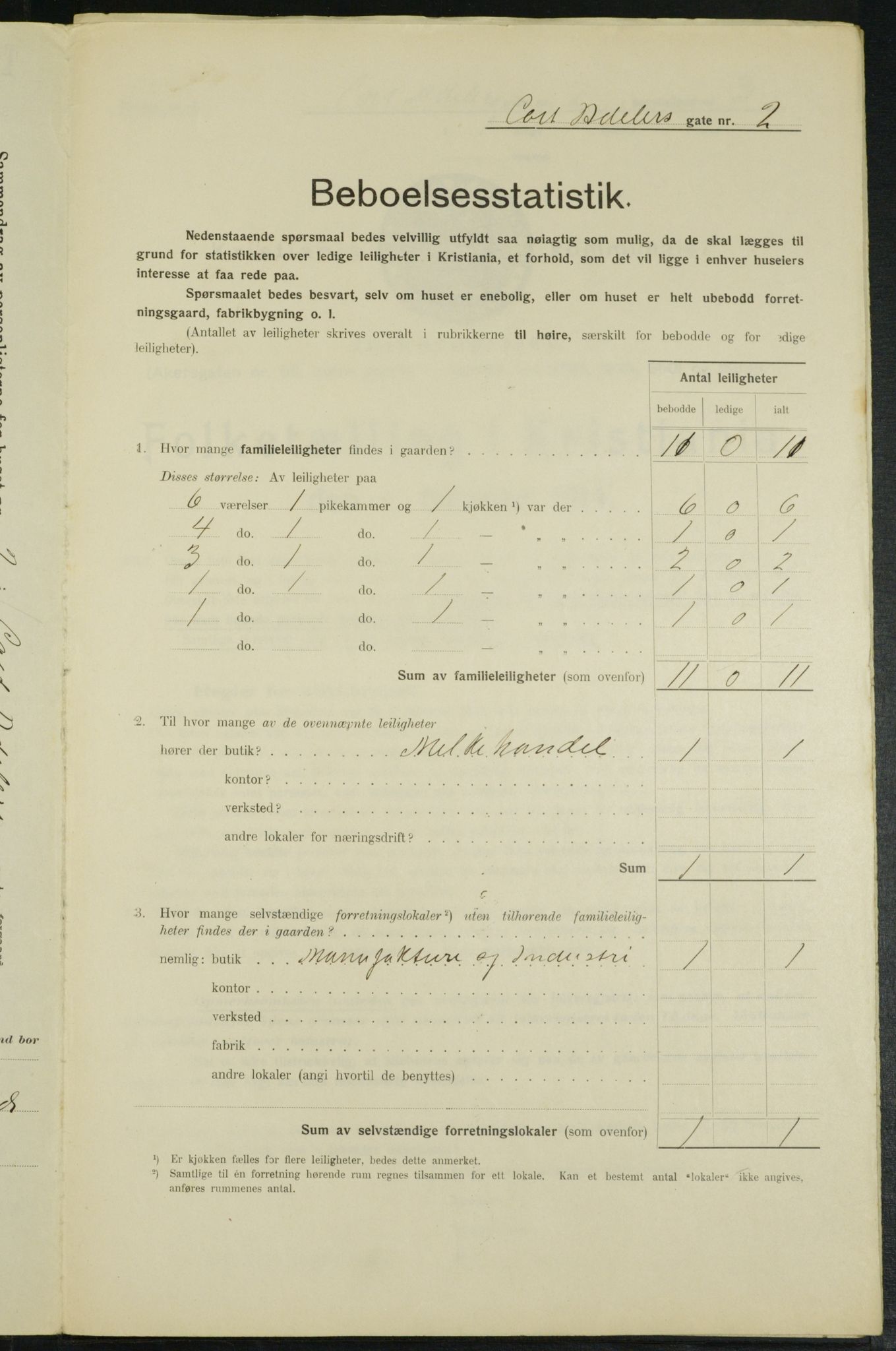 OBA, Kommunal folketelling 1.2.1914 for Kristiania, 1914, s. 13758