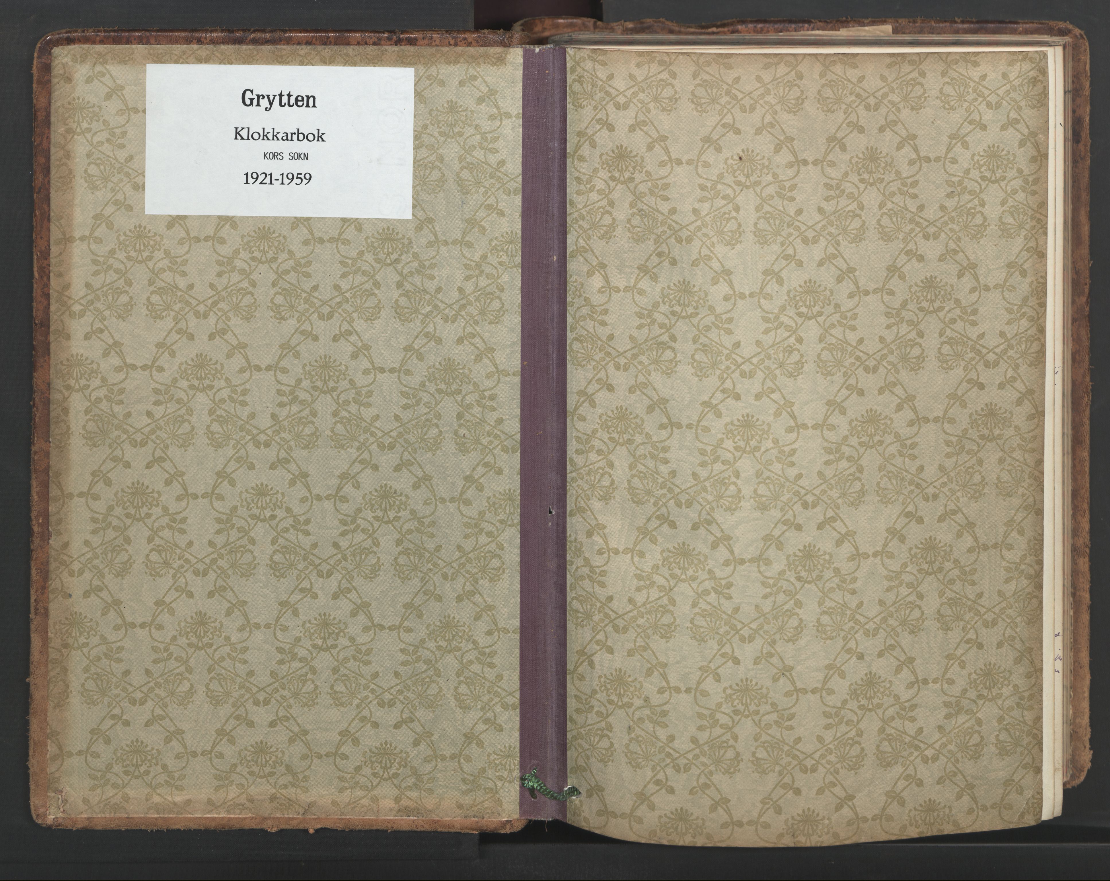 Ministerialprotokoller, klokkerbøker og fødselsregistre - Møre og Romsdal, AV/SAT-A-1454/546/L0597: Klokkerbok nr. 546C03, 1921-1959