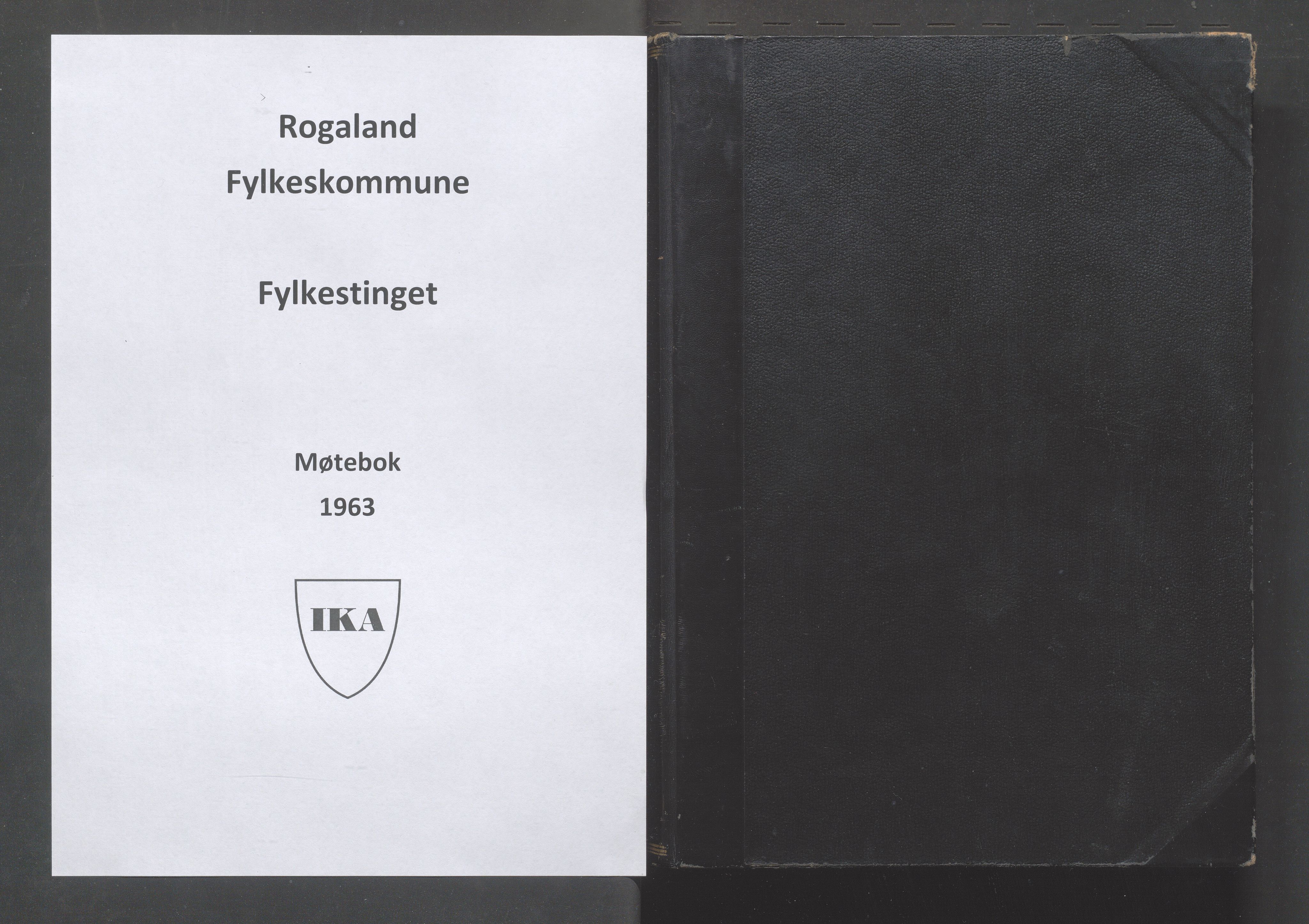 Rogaland fylkeskommune - Fylkesrådmannen , IKAR/A-900/A/Aa/Aaa/L0083: Møtebok , 1963