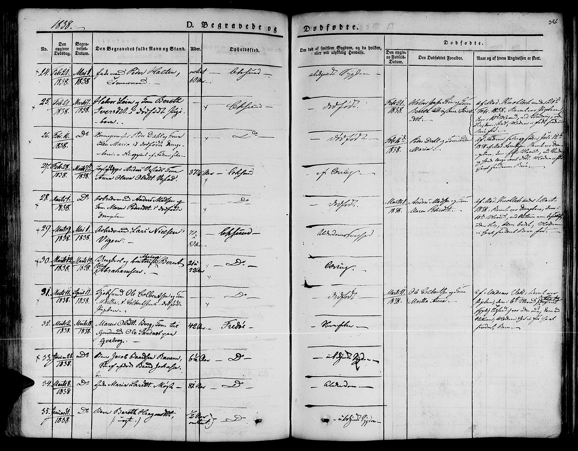 Ministerialprotokoller, klokkerbøker og fødselsregistre - Møre og Romsdal, AV/SAT-A-1454/572/L0843: Ministerialbok nr. 572A06, 1832-1842, s. 356