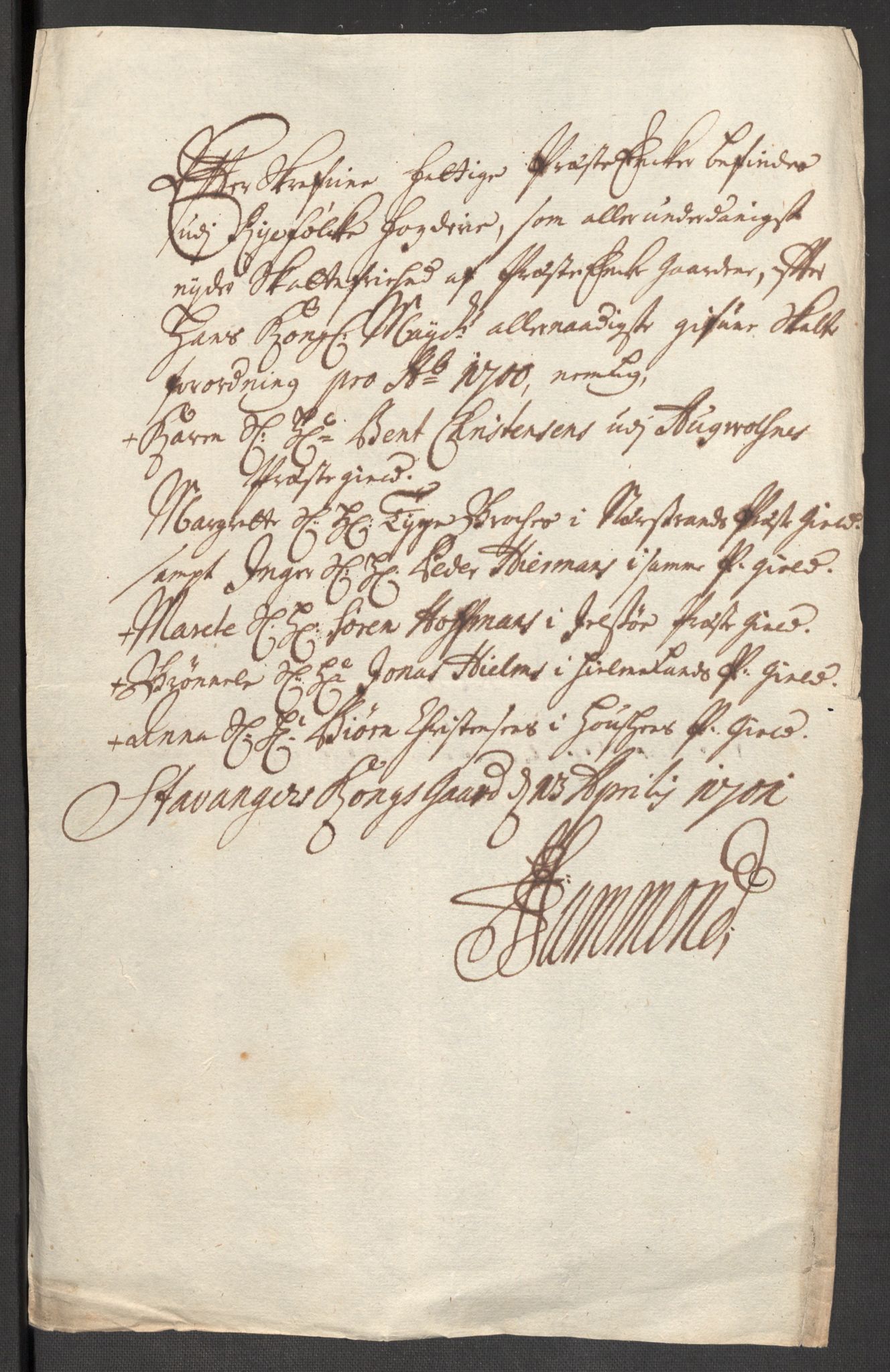 Rentekammeret inntil 1814, Reviderte regnskaper, Fogderegnskap, RA/EA-4092/R47/L2858: Fogderegnskap Ryfylke, 1697-1700, s. 407