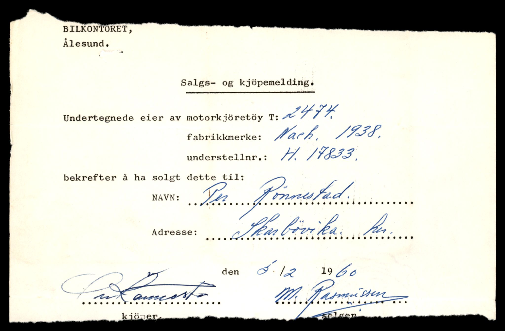 Møre og Romsdal vegkontor - Ålesund trafikkstasjon, AV/SAT-A-4099/F/Fe/L0017: Registreringskort for kjøretøy T 1985 - T 10090, 1927-1998, s. 563