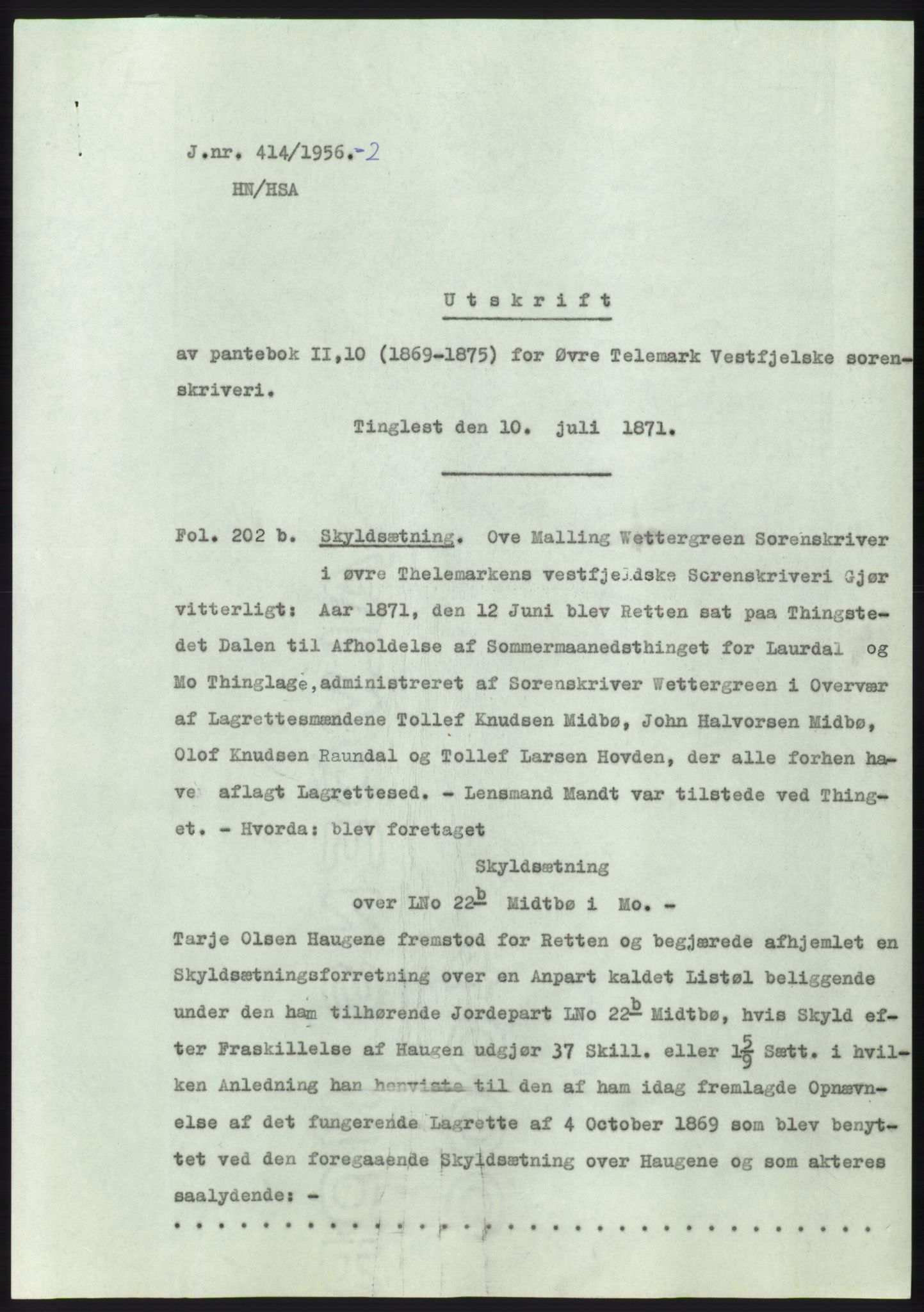 Statsarkivet i Kongsberg, SAKO/A-0001, 1956, s. 12