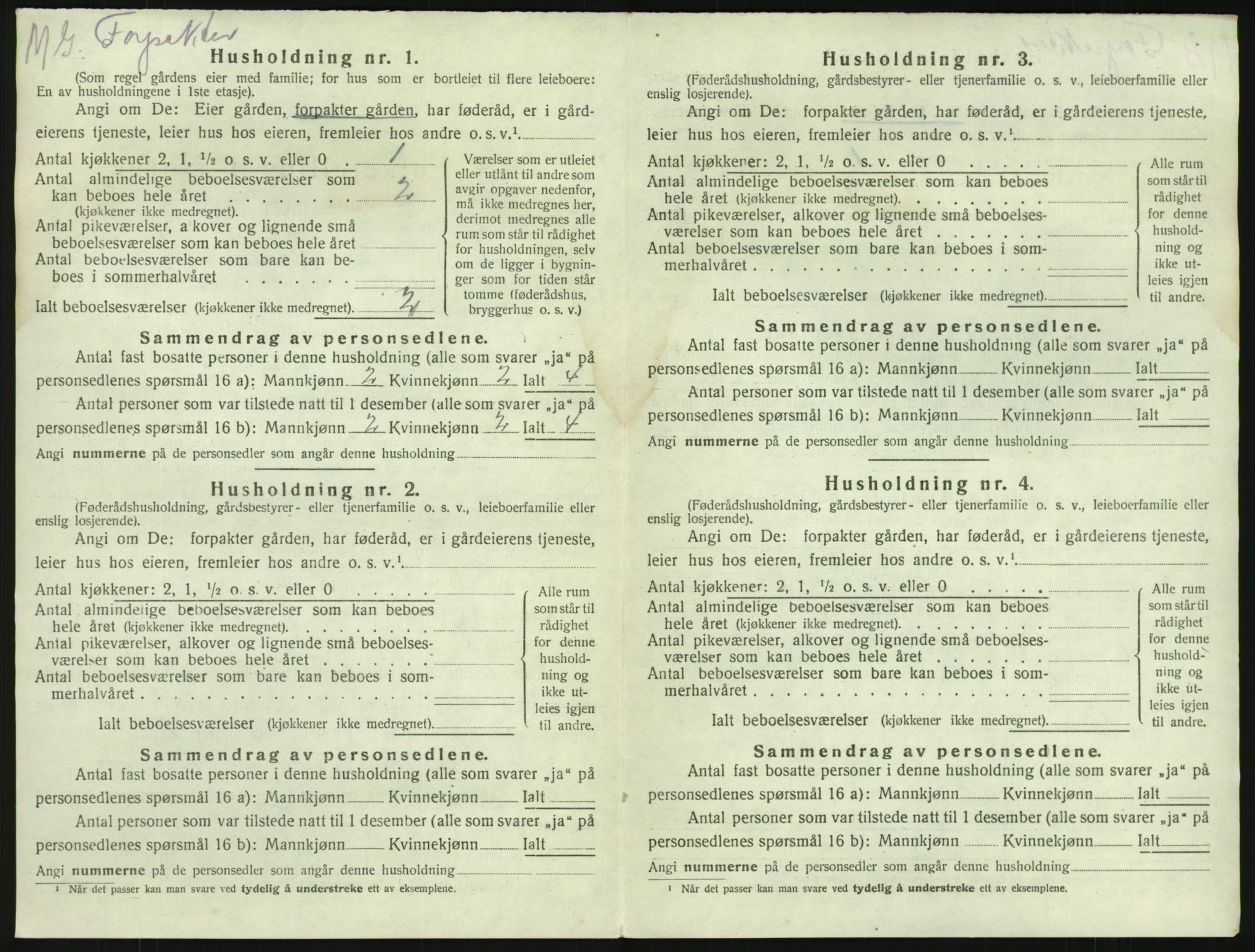 SAKO, Folketelling 1920 for 0726 Brunlanes herred, 1920, s. 826