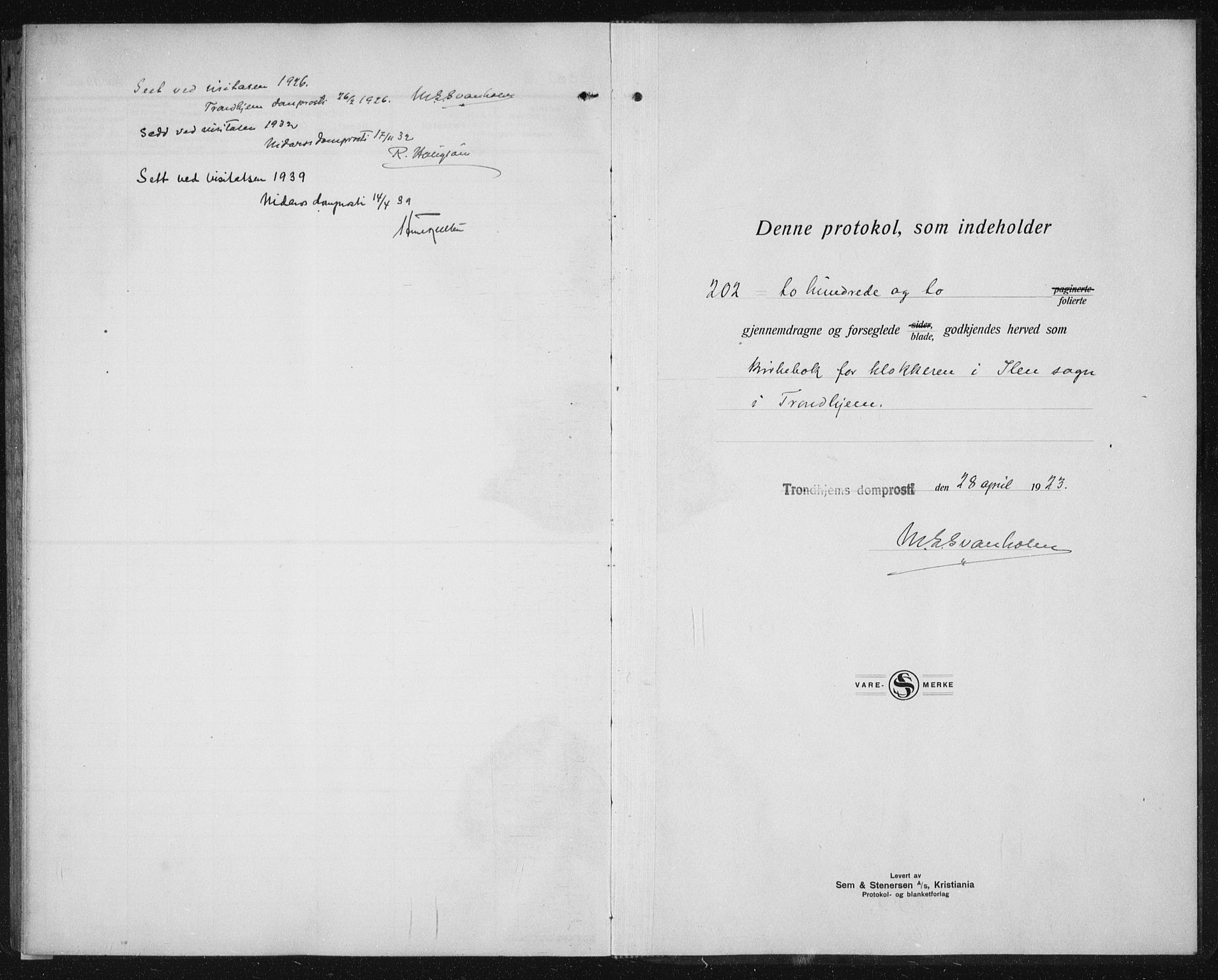 Ministerialprotokoller, klokkerbøker og fødselsregistre - Sør-Trøndelag, SAT/A-1456/603/L0176: Klokkerbok nr. 603C04, 1923-1941