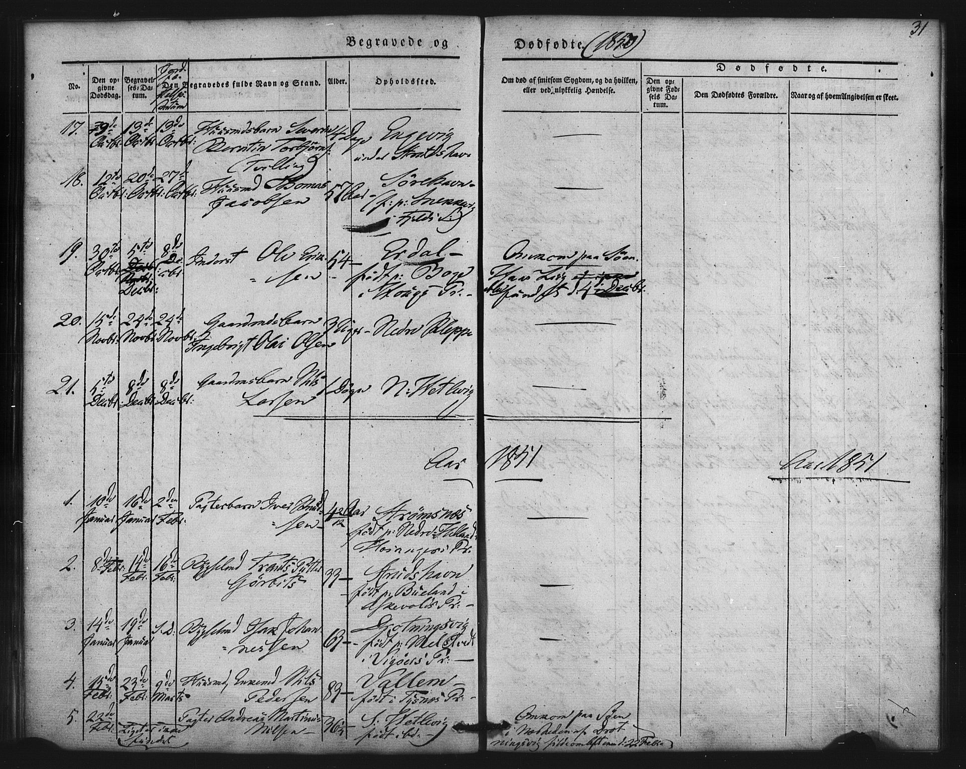 Askøy Sokneprestembete, AV/SAB-A-74101/H/Ha/Haa/Haaa/L0007: Ministerialbok nr. A 7, 1842-1852, s. 31