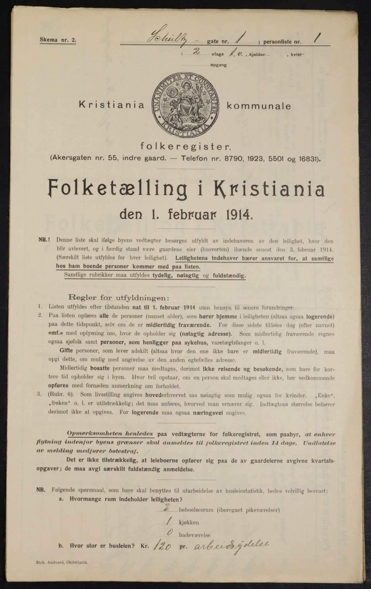 OBA, Kommunal folketelling 1.2.1914 for Kristiania, 1914, s. 90317