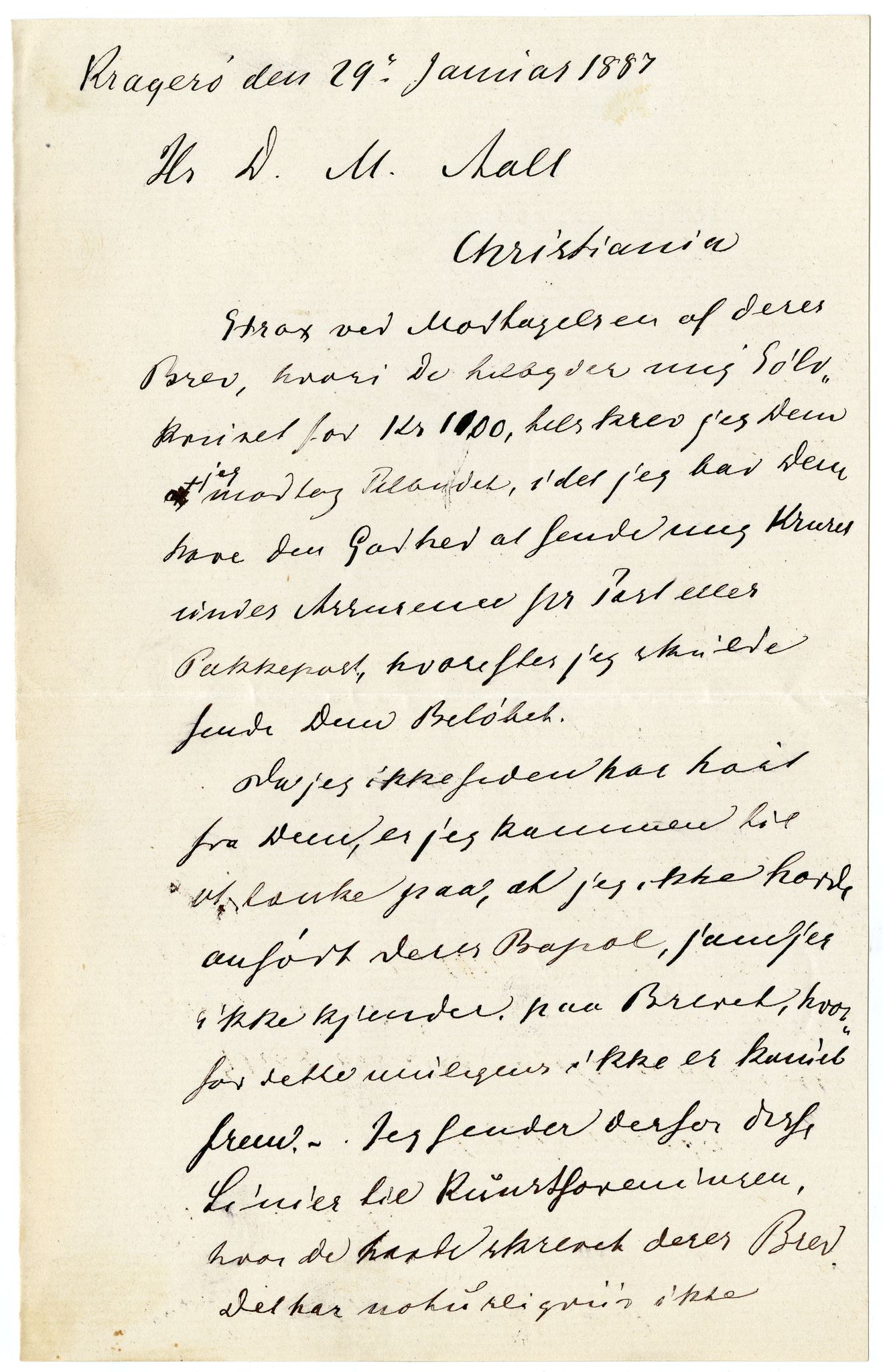 Diderik Maria Aalls brevsamling, NF/Ark-1023/F/L0002: D.M. Aalls brevsamling. B - C, 1799-1889, s. 459