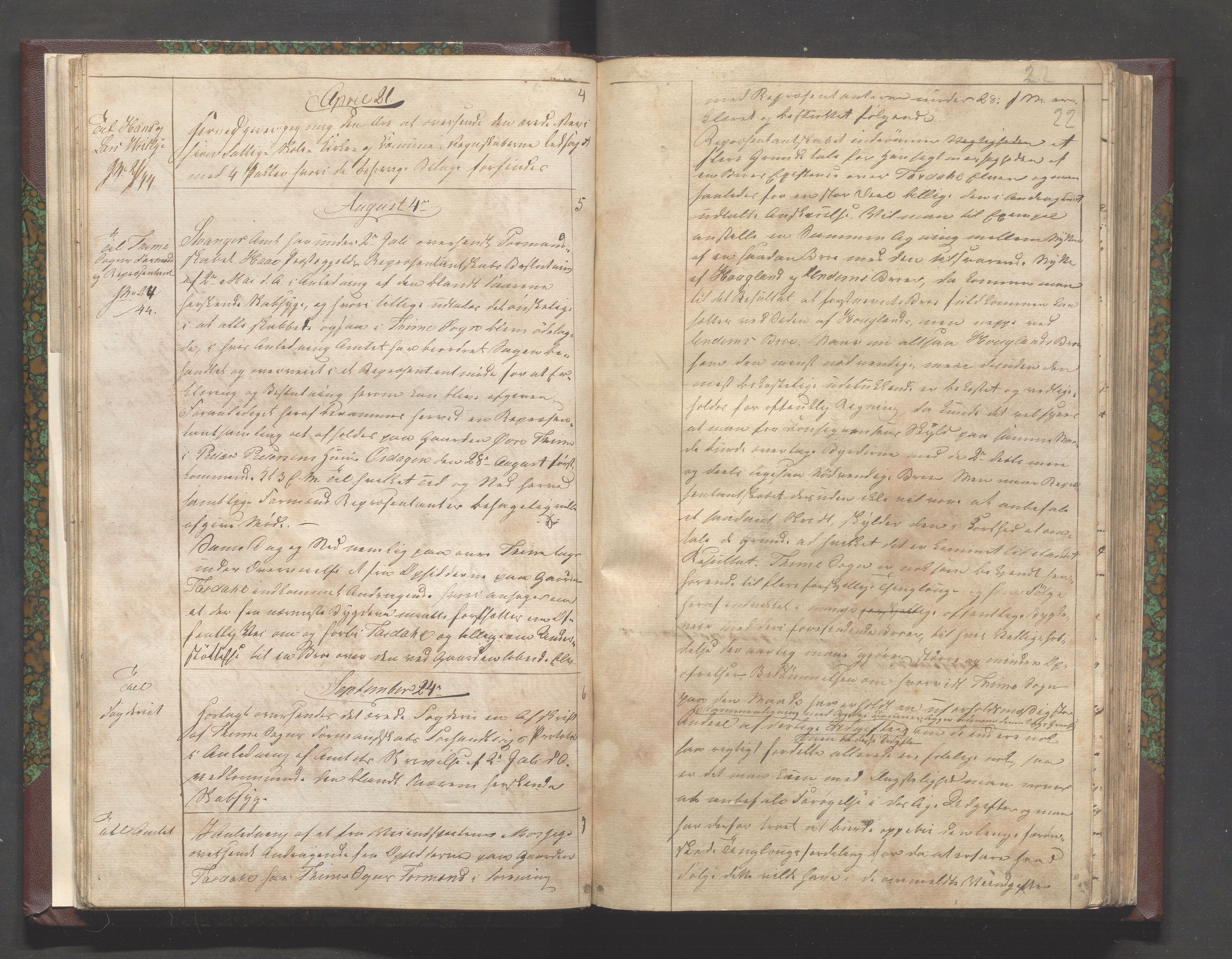 Time kommune - Formannskapet, IKAR/K-100592/B/L0001: Kopibok, 1837-1901, s. 22