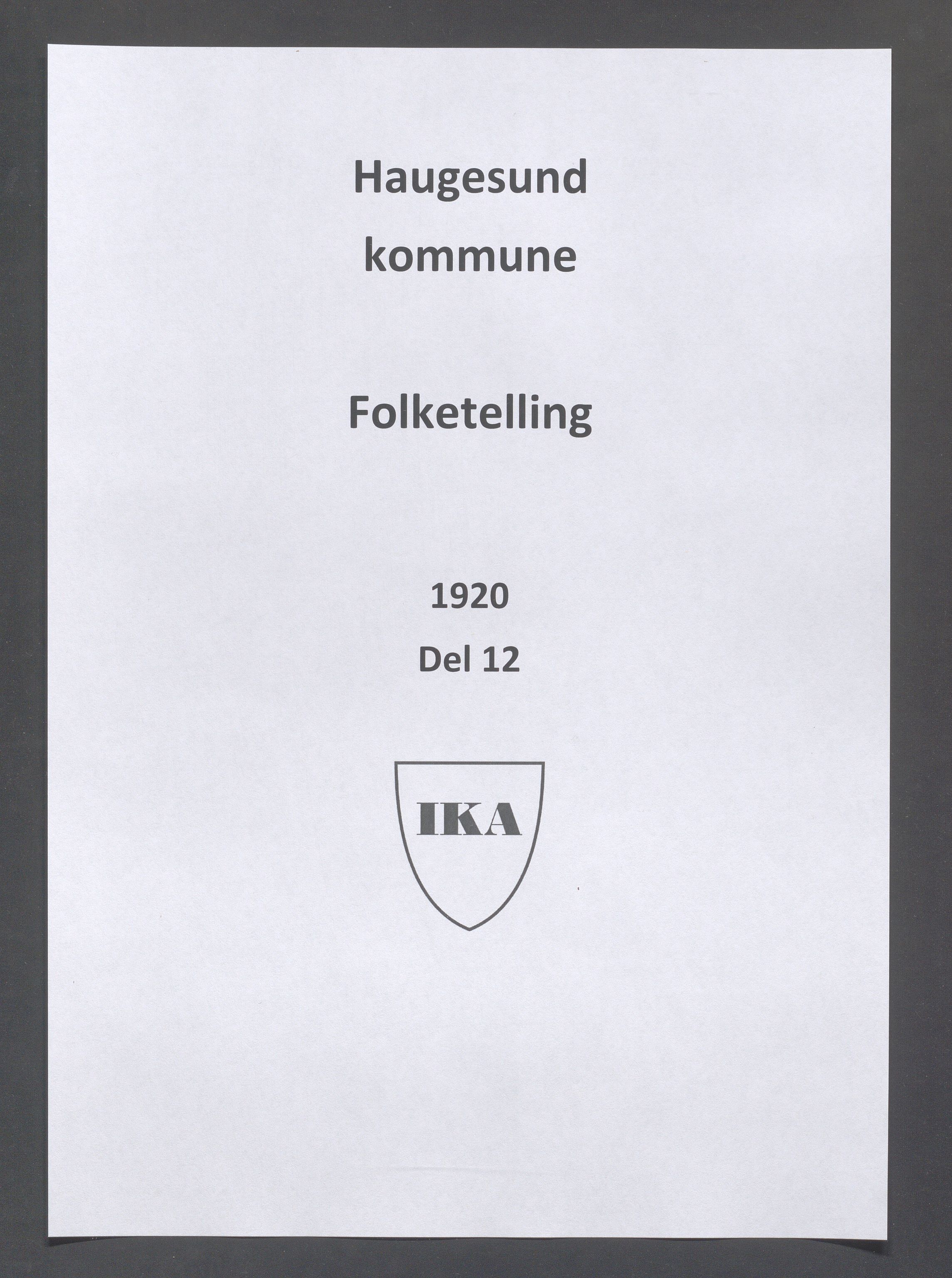 IKAR, Kommunal folketelling 1.5.1920 for Haugesund, 1920, s. 5156