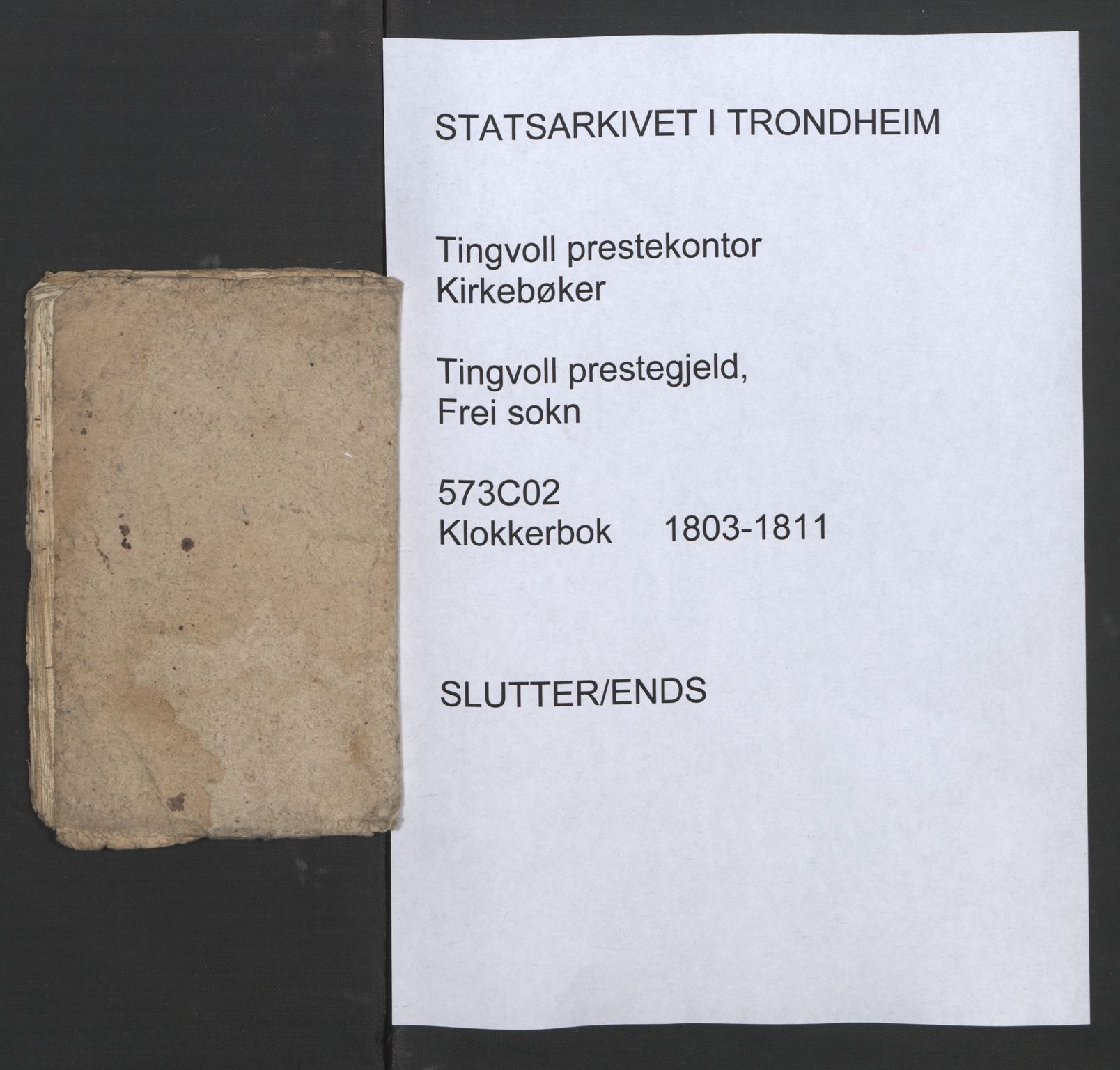 Ministerialprotokoller, klokkerbøker og fødselsregistre - Møre og Romsdal, SAT/A-1454/573/L0874: Klokkerbok nr. 573C02, 1803-1811