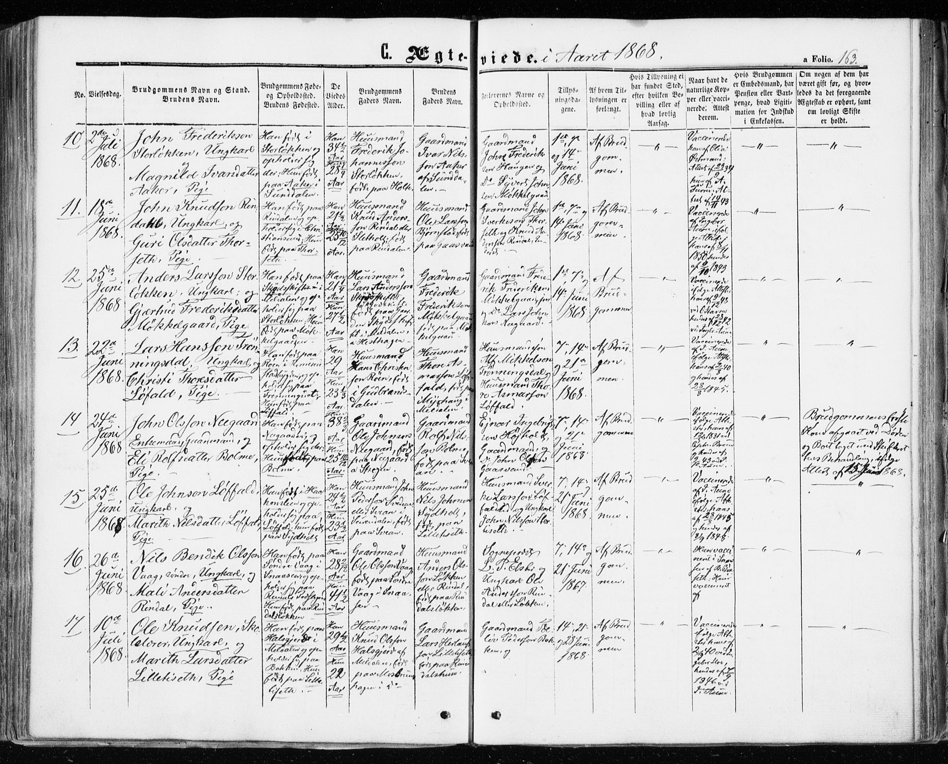 Ministerialprotokoller, klokkerbøker og fødselsregistre - Møre og Romsdal, AV/SAT-A-1454/598/L1067: Ministerialbok nr. 598A01, 1858-1871, s. 163