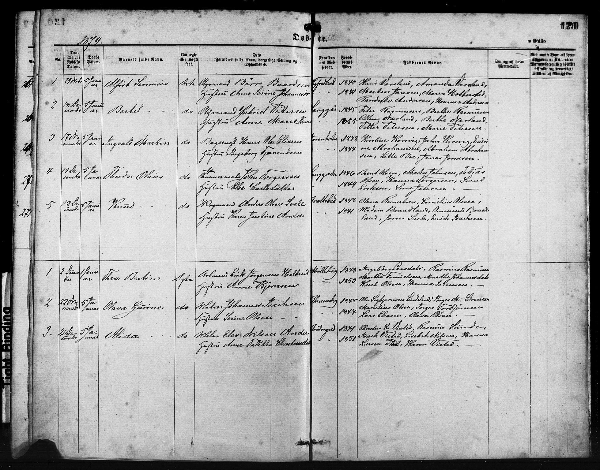 St. Petri sokneprestkontor, AV/SAST-A-101813/001/30/30BA/L0014: Ministerialbok nr. A 14, 1876-1879, s. 120