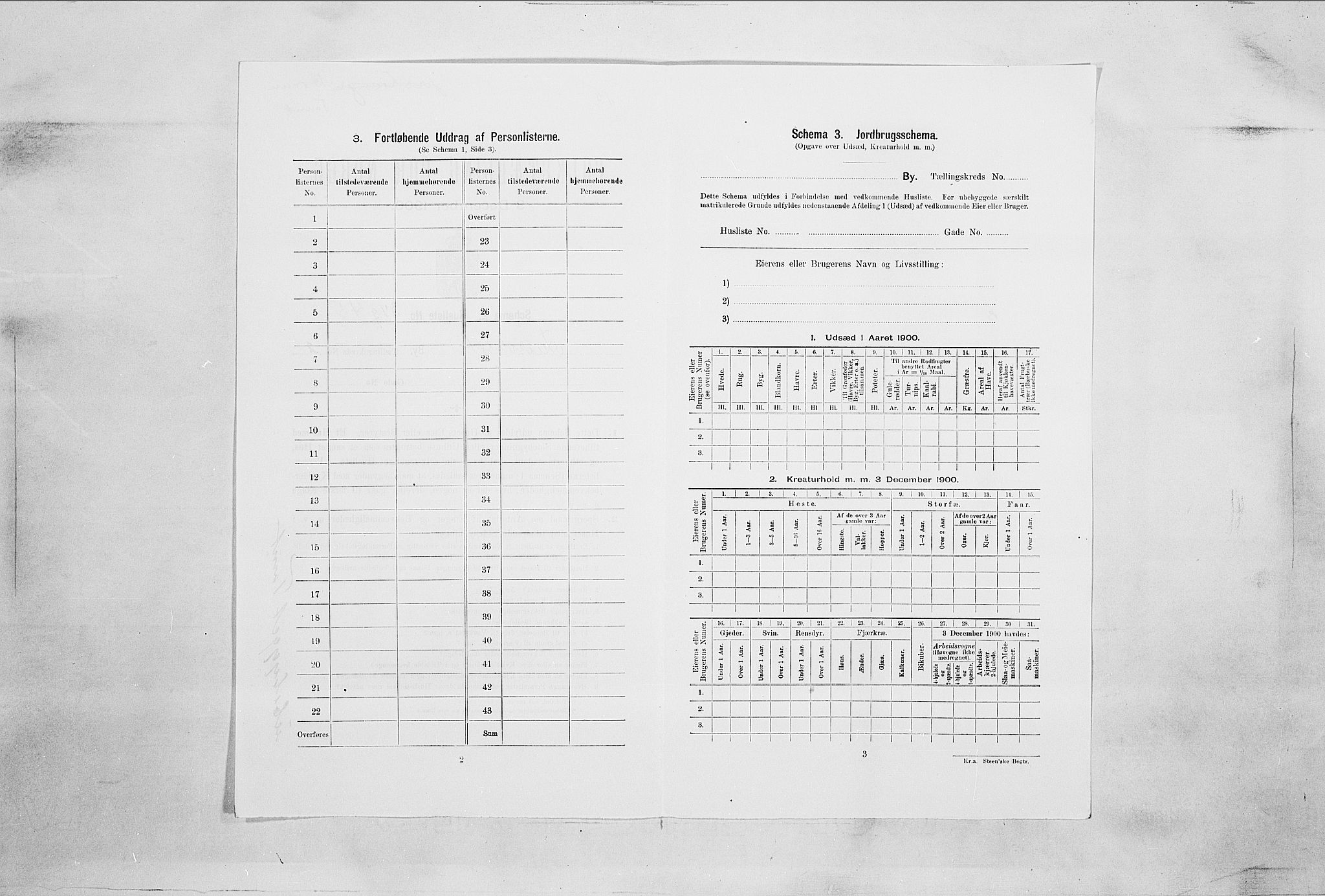 SAO, Folketelling 1900 for 0103 Fredrikstad kjøpstad, 1900