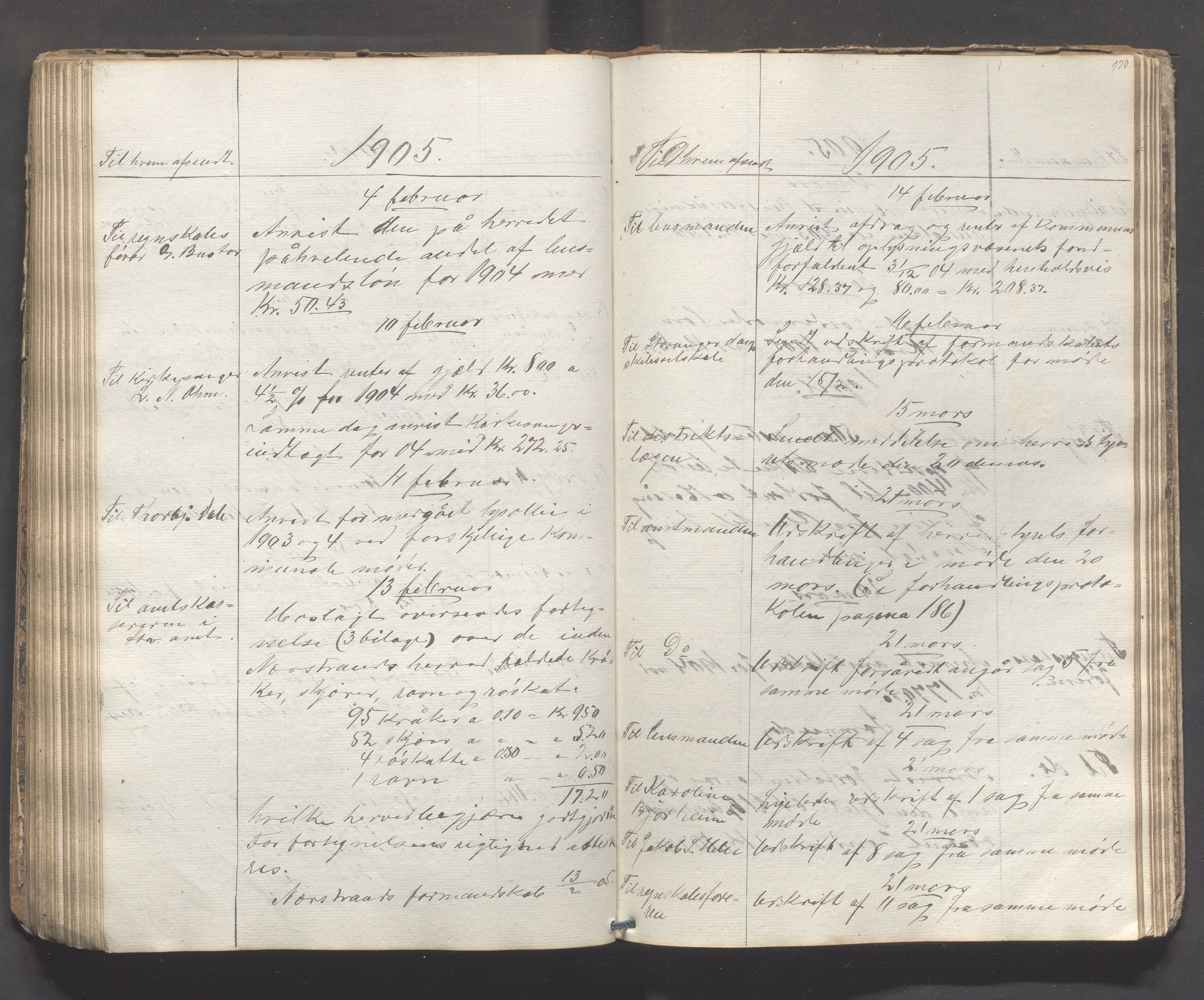 Nedstrand kommune - Formannskapet, IKAR/K-100244/B/L0001: Kopibok, 1837-1908, s. 170