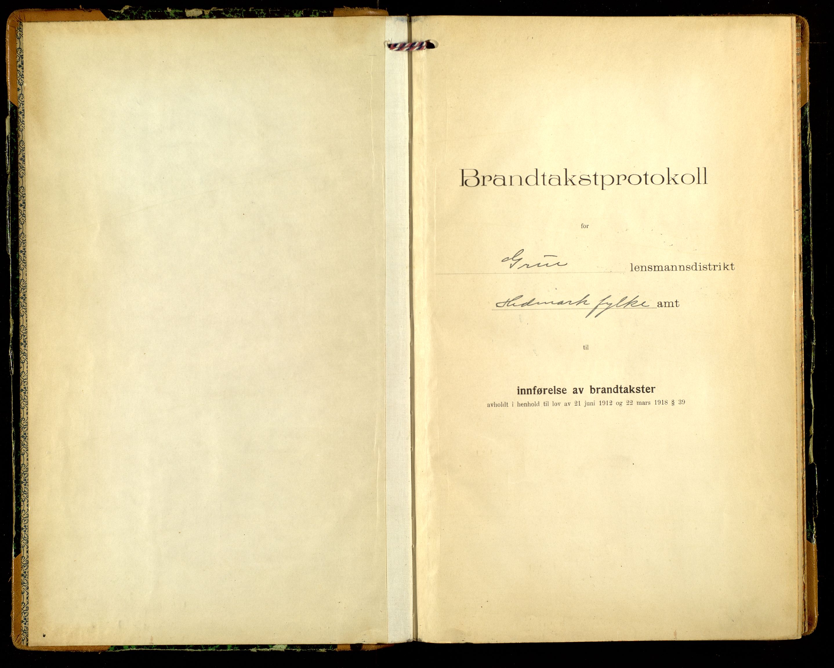 Norges Brannkasse, Grue, AV/SAH-NBRANG-016/F/L0019: Branntakstprotokoll, 1922-1925