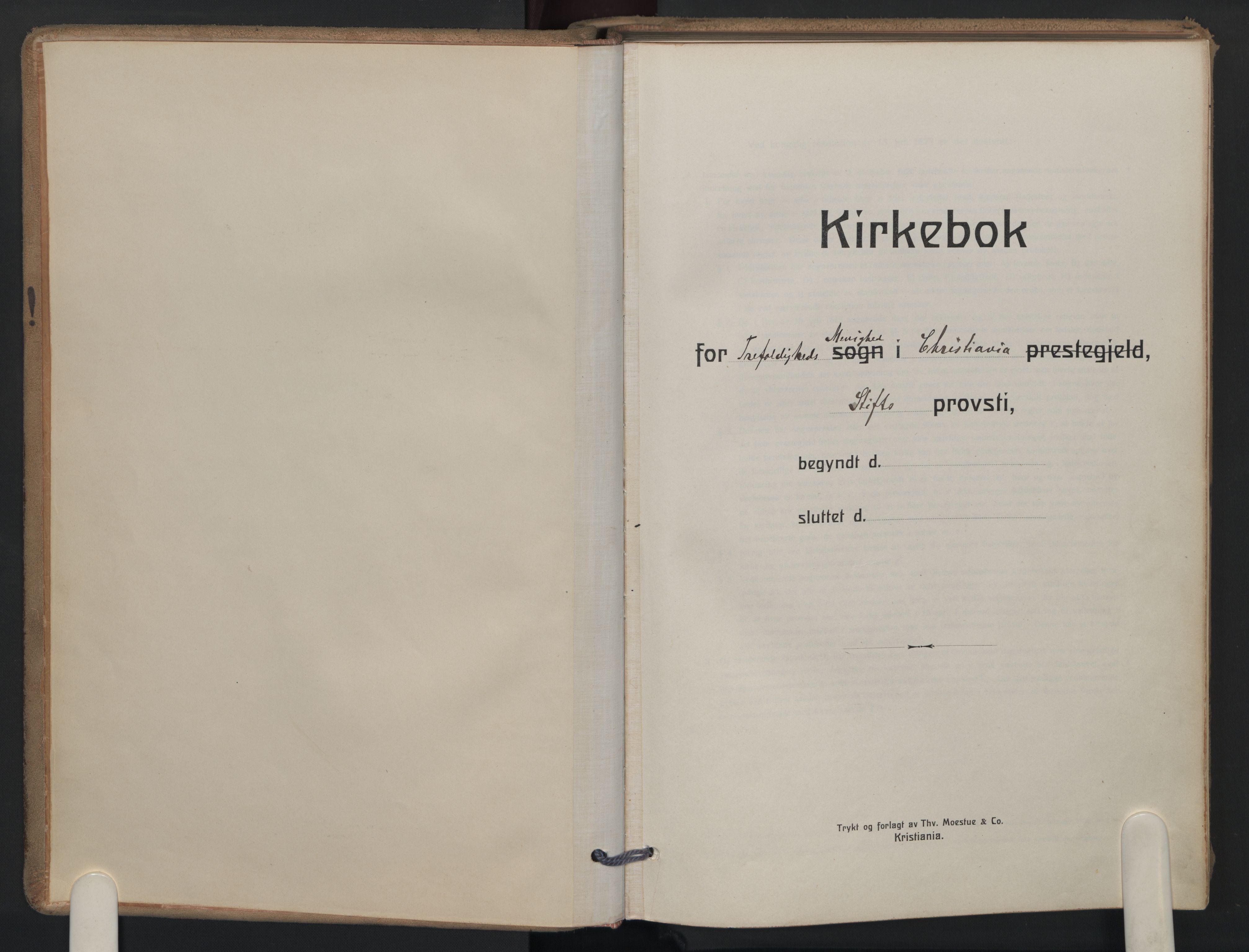 Trefoldighet prestekontor Kirkebøker, SAO/A-10882/F/Fb/L0005: Ministerialbok nr. II 5, 1915-1960
