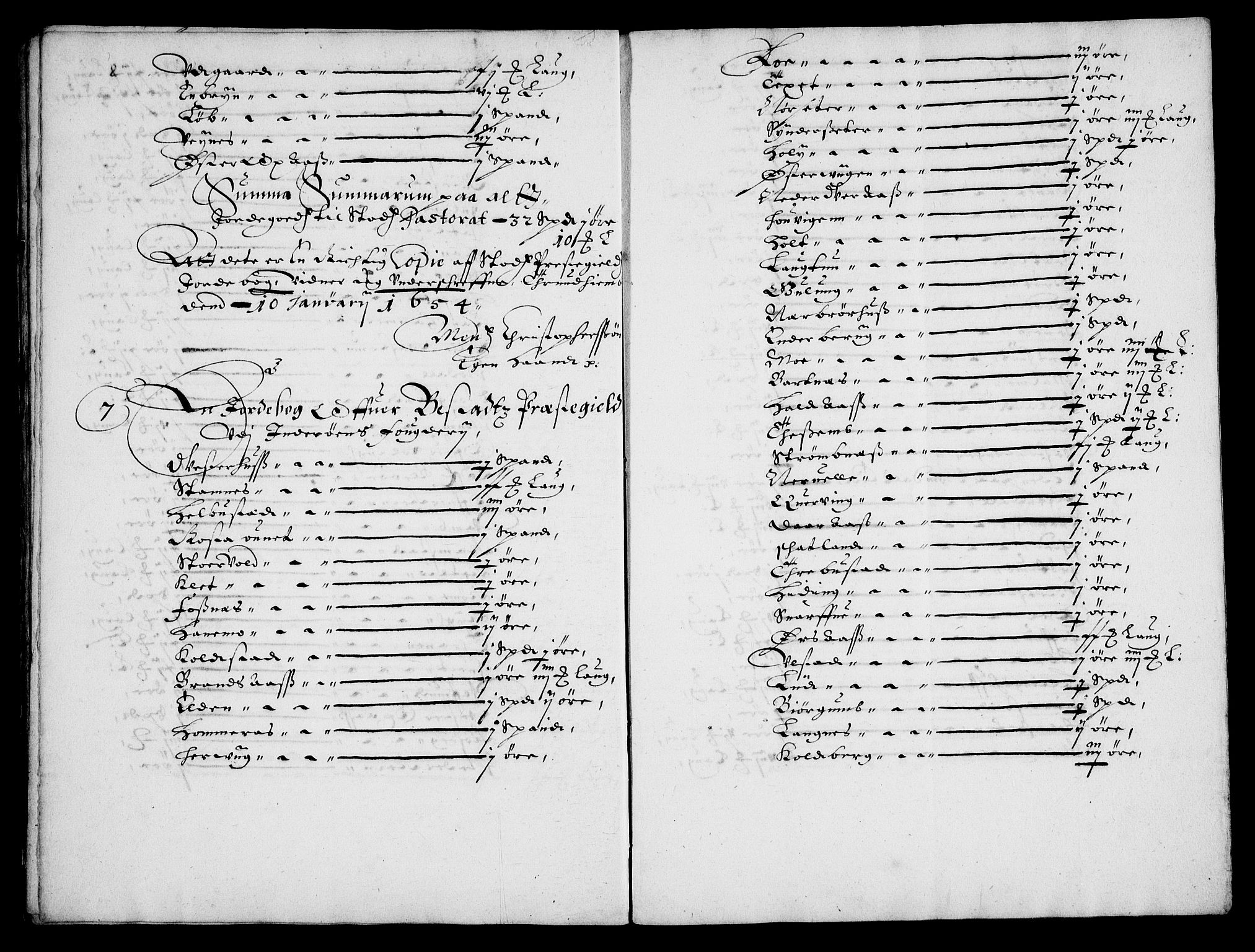 Rentekammeret inntil 1814, Realistisk ordnet avdeling, AV/RA-EA-4070/Fc/Fca/L0004/0003: [Ca IV]  Trondheim stift / "Stichtens Bog", 1654