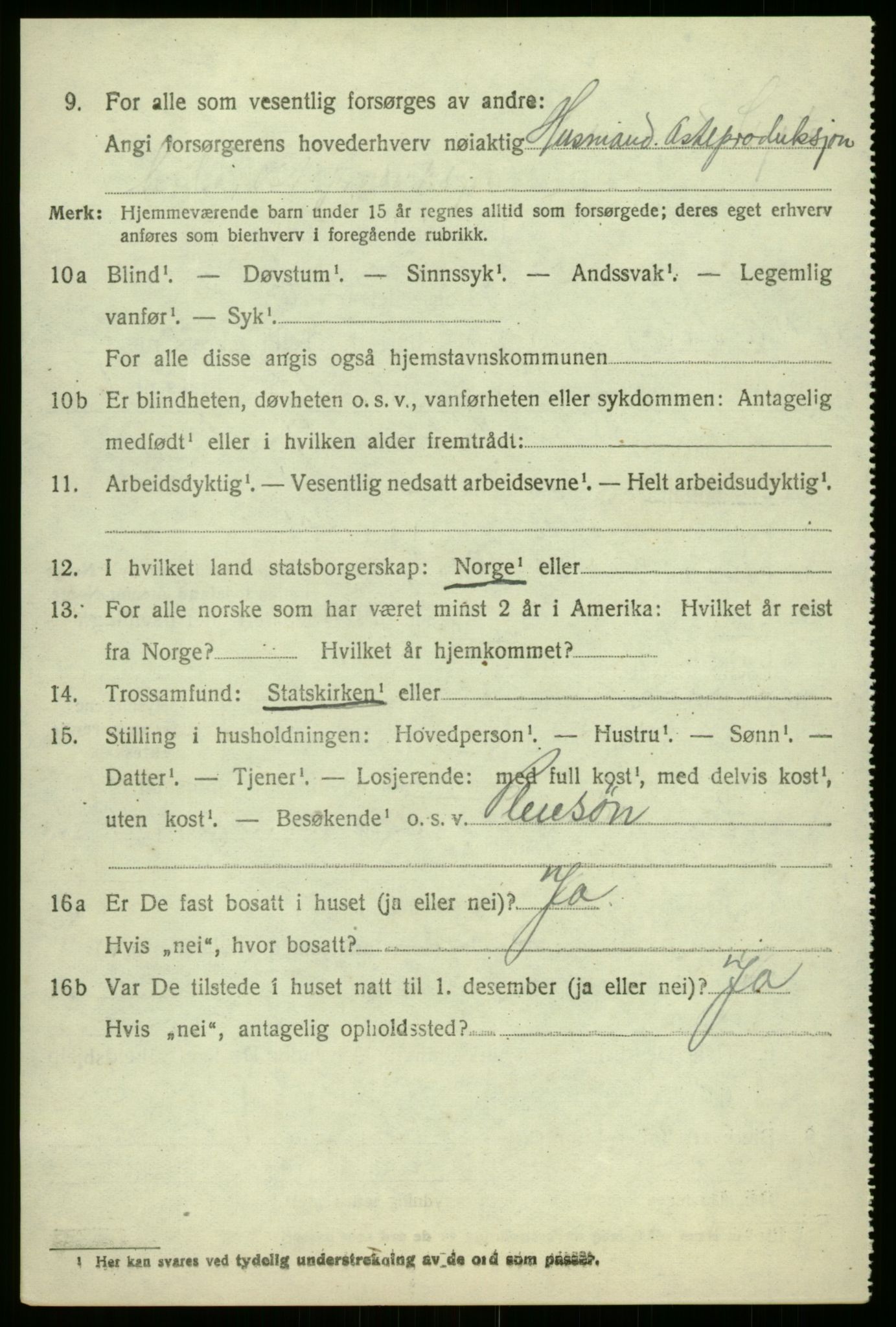 SAB, Folketelling 1920 for 1424 Årdal herred, 1920, s. 2906