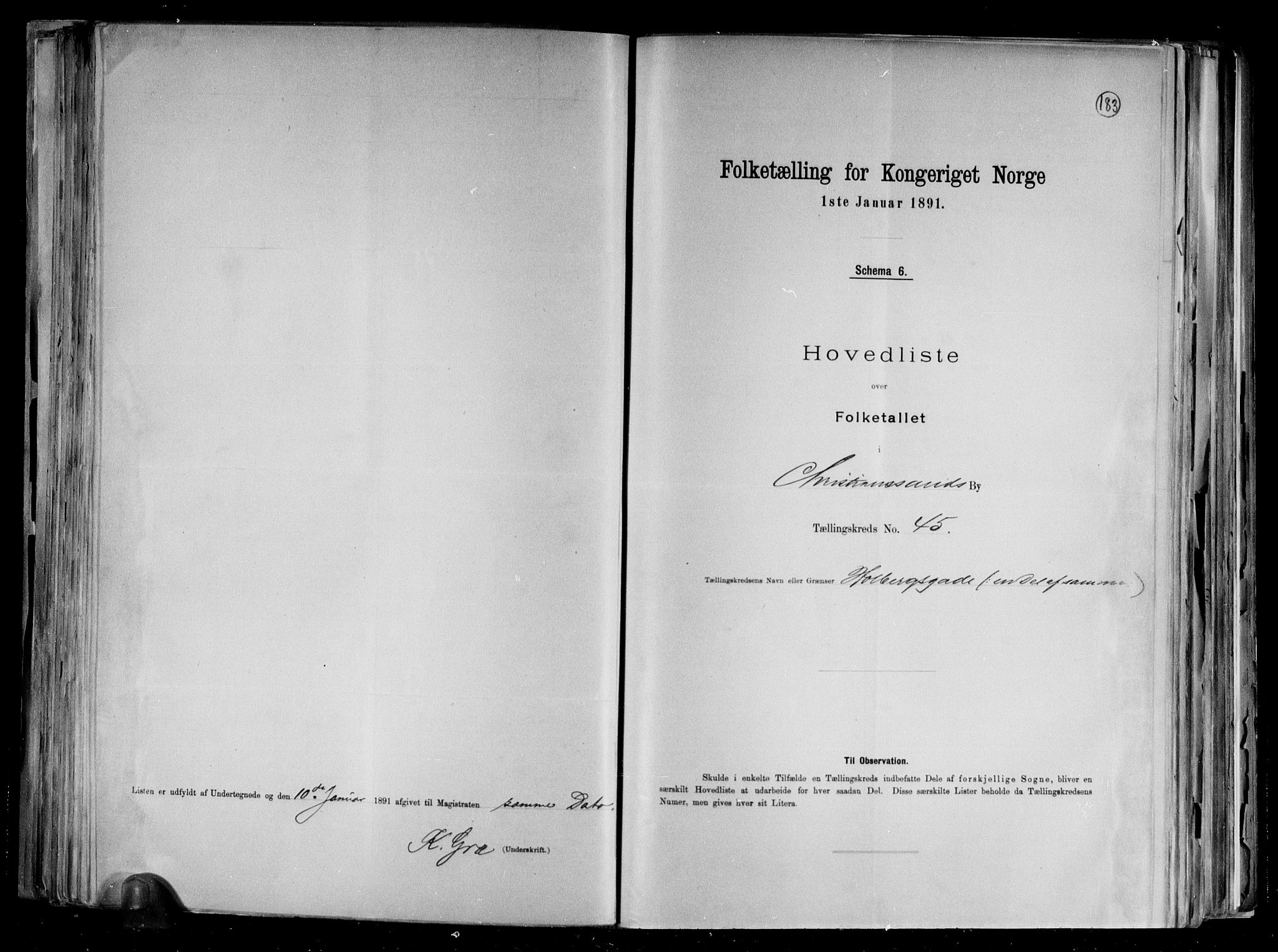 RA, Folketelling 1891 for 1001 Kristiansand kjøpstad, 1891, s. 95