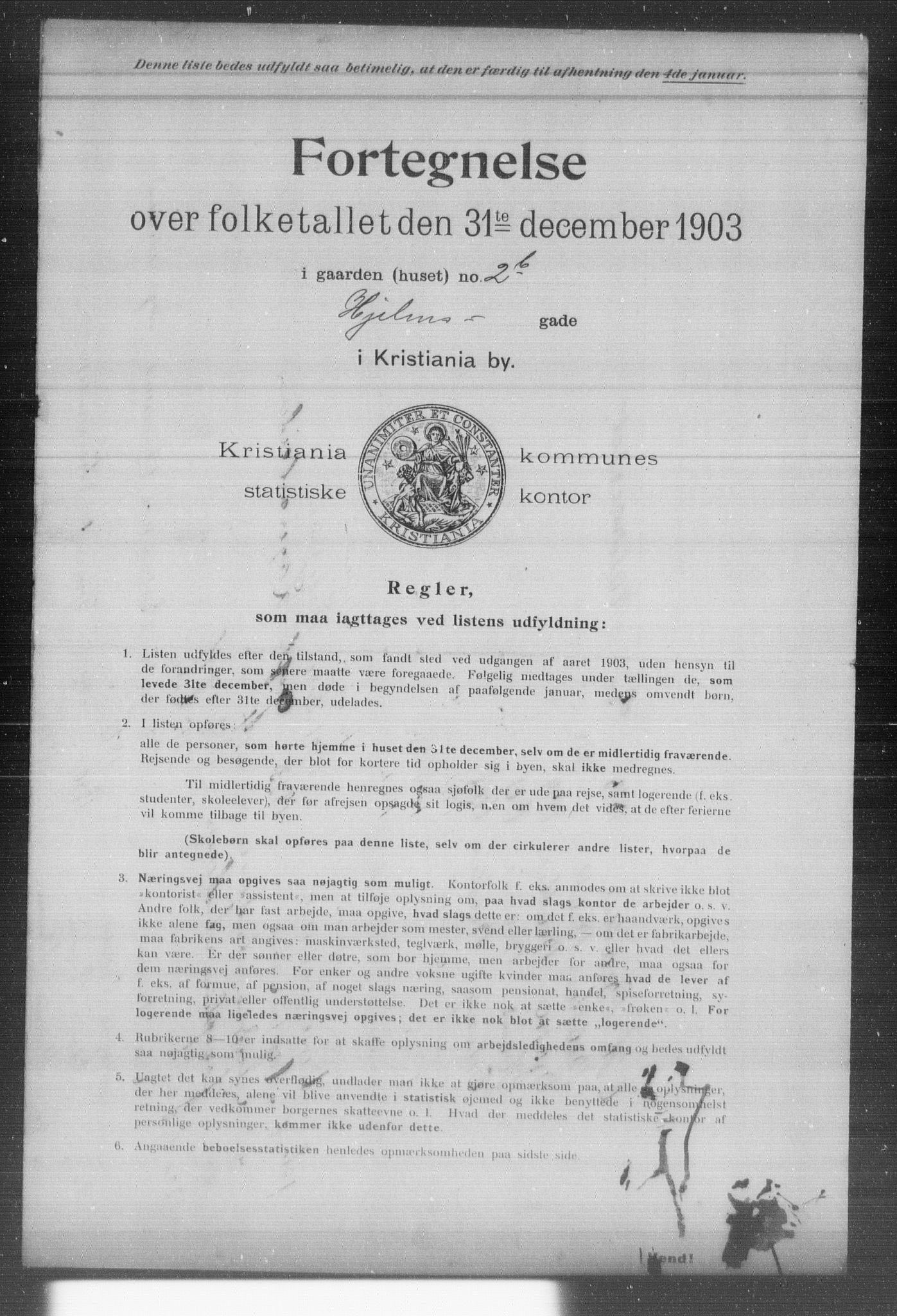OBA, Kommunal folketelling 31.12.1903 for Kristiania kjøpstad, 1903, s. 7880