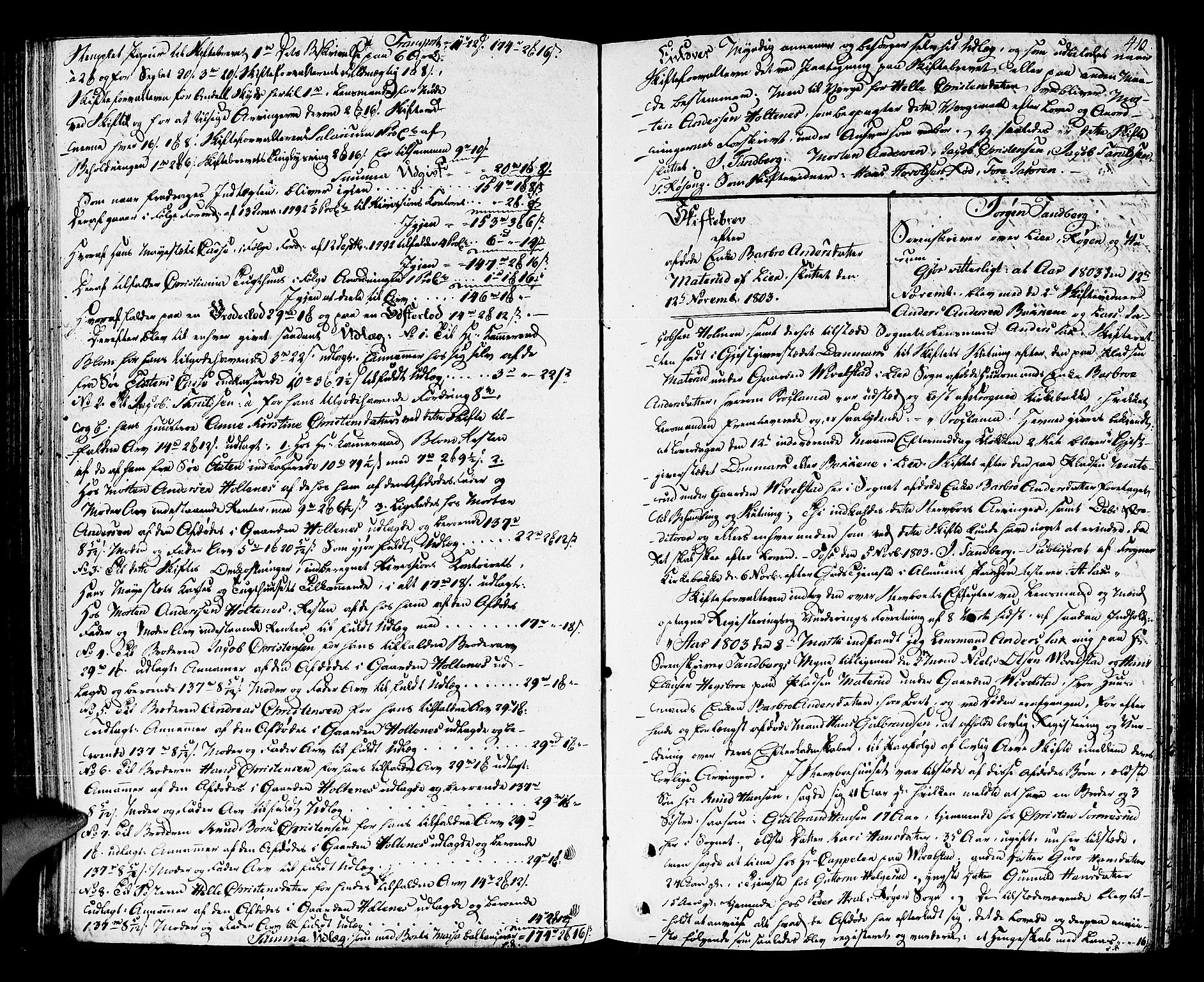 Lier, Røyken og Hurum sorenskriveri, AV/SAKO-A-89/H/Hc/L0008: Skifteprotokoll, 1799-1805, s. 409b-410a