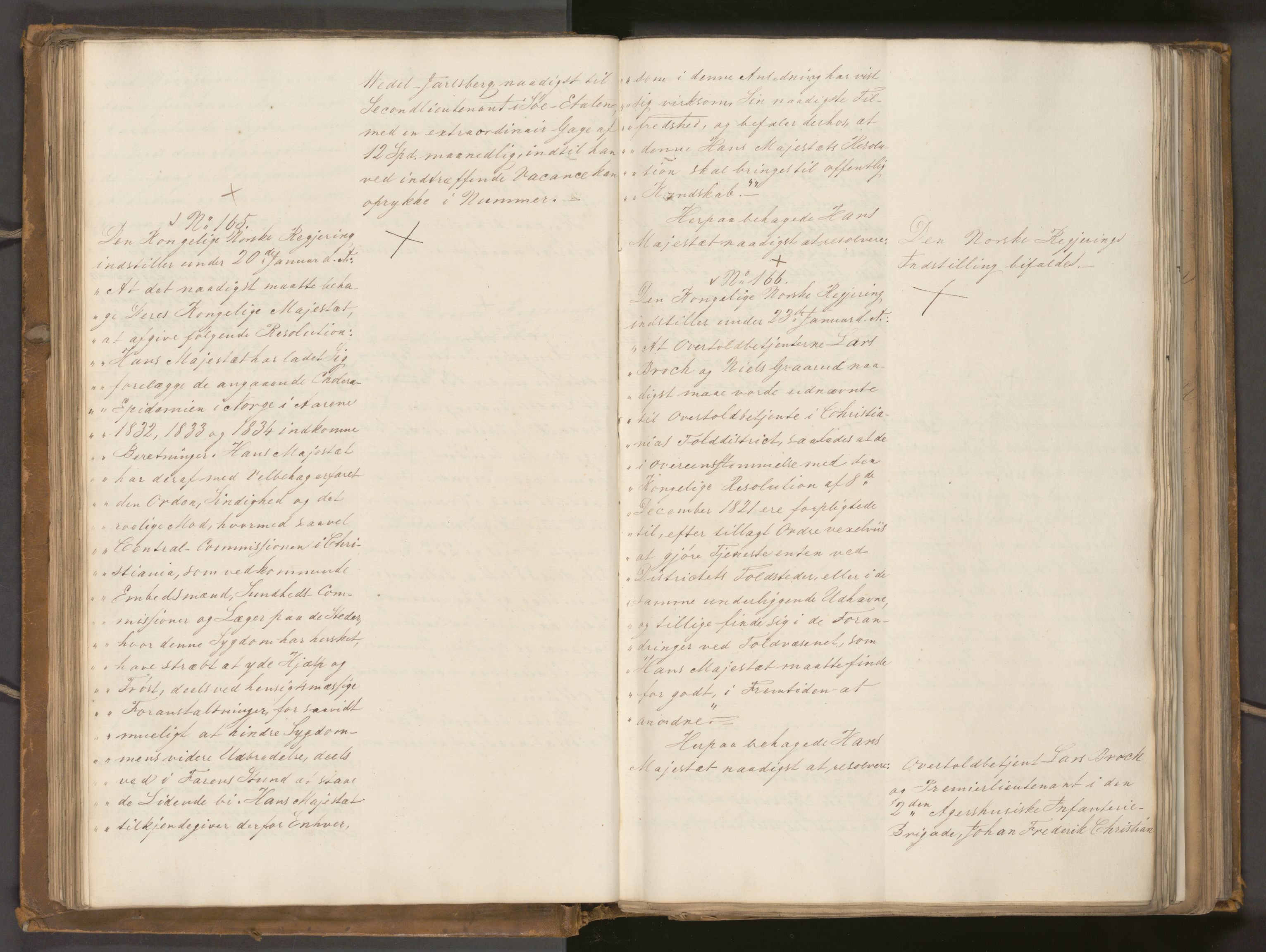 Statsrådssekretariatet, AV/RA-S-1001/A/Ab/L0040: Kgl. res. nr. 1-568, 1. halvår, 1835