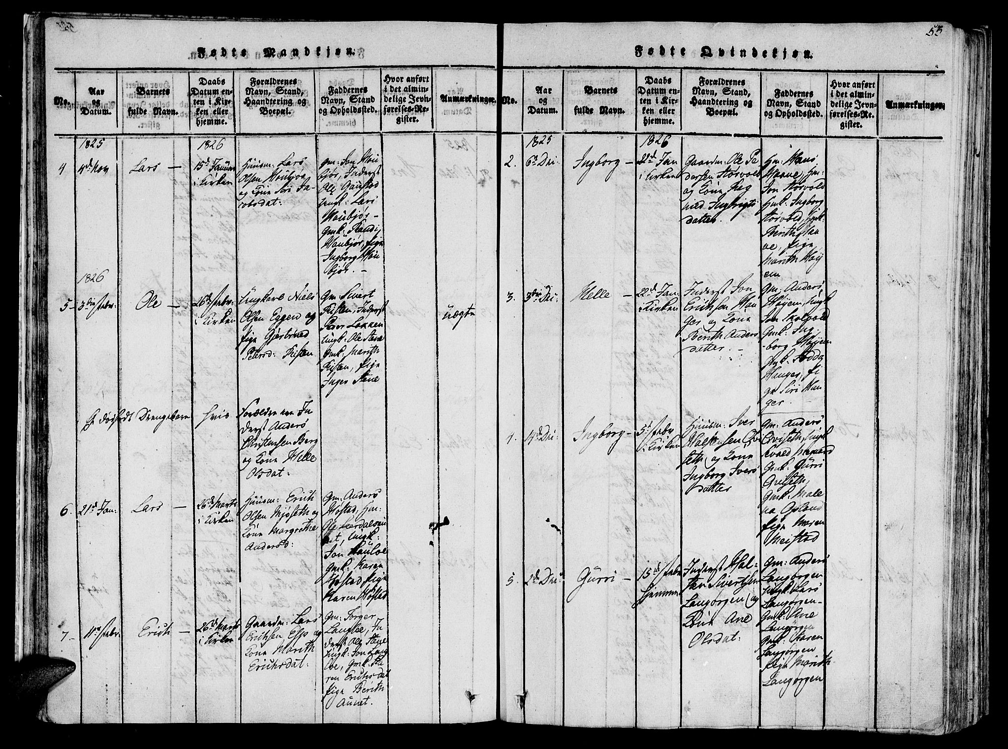 Ministerialprotokoller, klokkerbøker og fødselsregistre - Sør-Trøndelag, SAT/A-1456/612/L0372: Ministerialbok nr. 612A06 /1, 1816-1828, s. 53