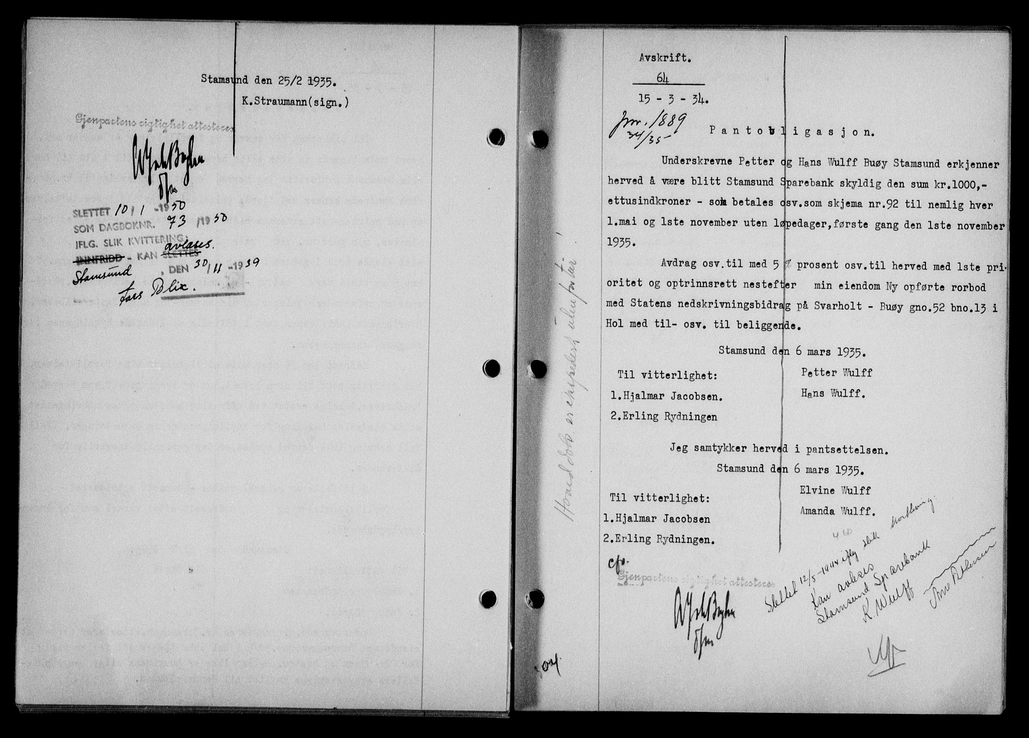 Lofoten sorenskriveri, SAT/A-0017/1/2/2C/L0031b: Pantebok nr. 31b, 1935-1935, Tingl.dato: 15.03.1935