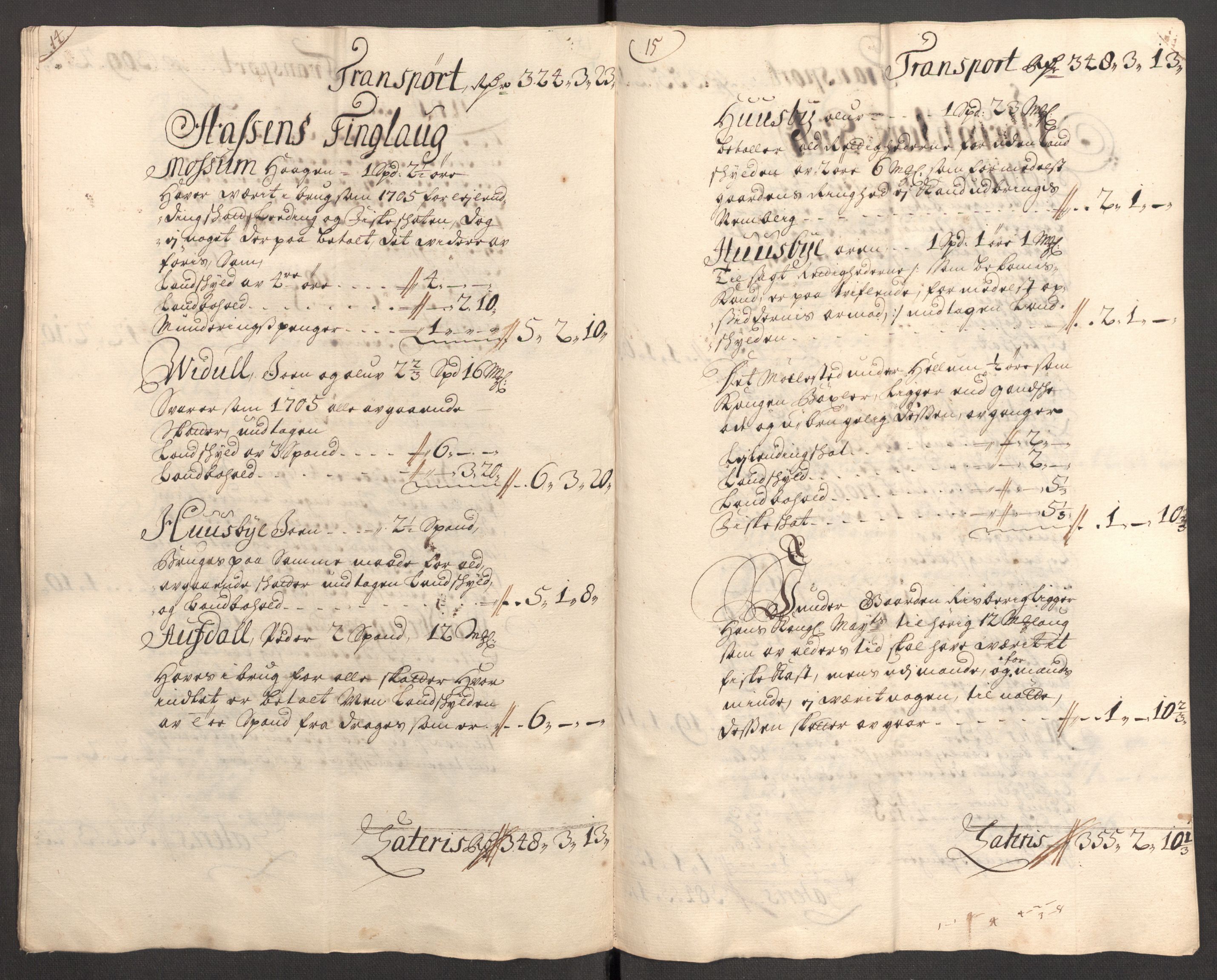 Rentekammeret inntil 1814, Reviderte regnskaper, Fogderegnskap, RA/EA-4092/R62/L4196: Fogderegnskap Stjørdal og Verdal, 1705-1706, s. 495