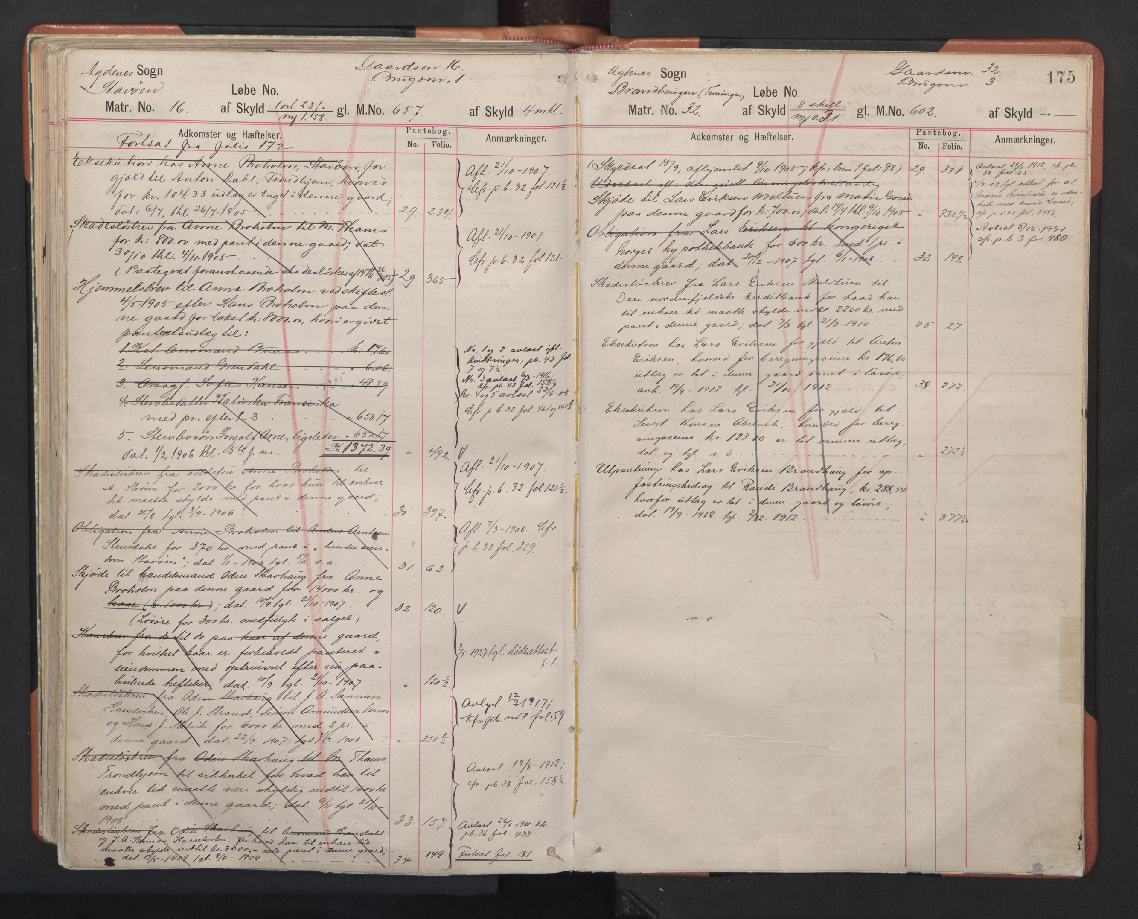 Hitra sorenskriveri, AV/SAT-A-0018/2/2A/L0029: Panteregister nr. 29, s. 175