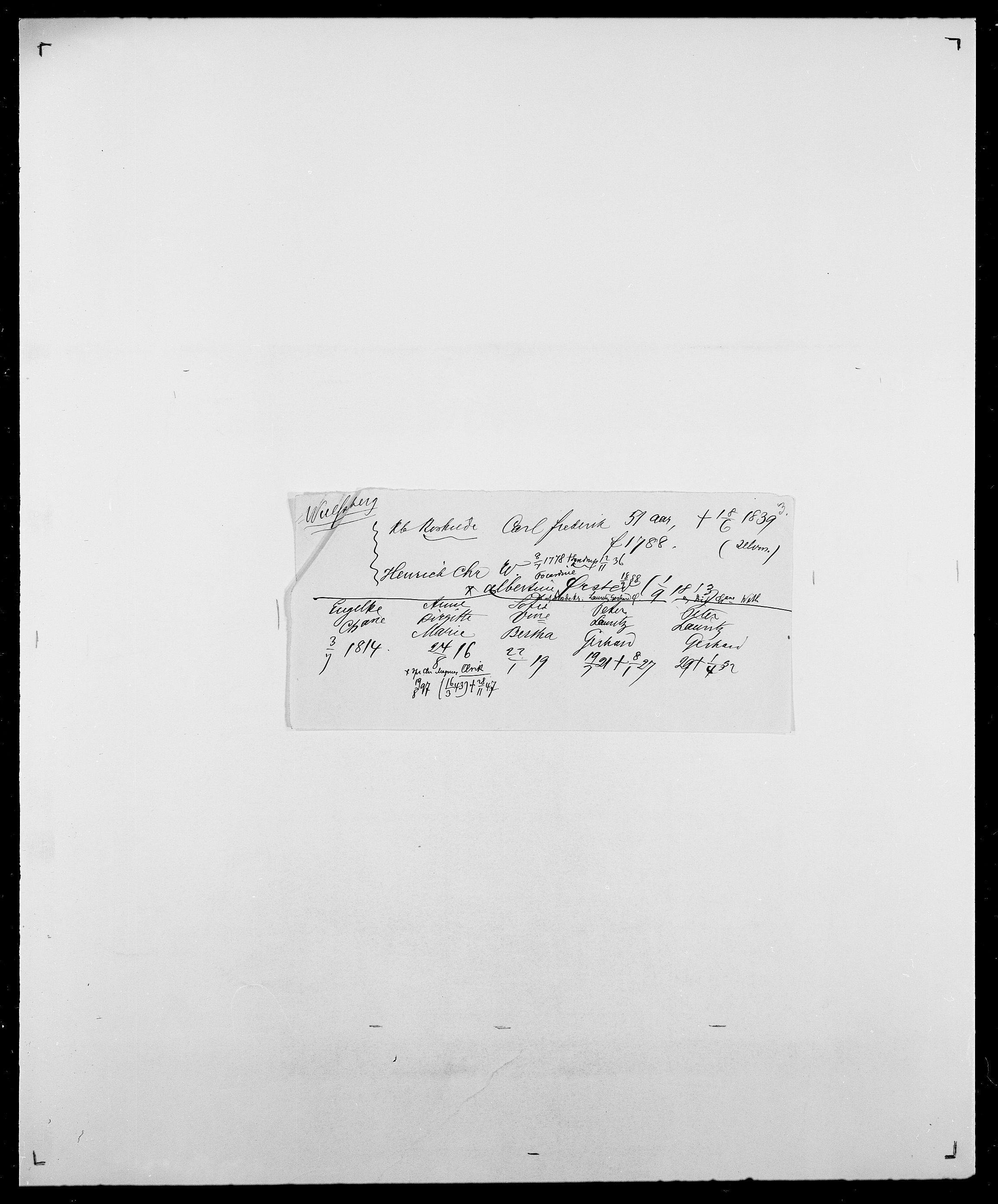 Delgobe, Charles Antoine - samling, SAO/PAO-0038/D/Da/L0043: Wulfsberg - v. Zanten, s. 9