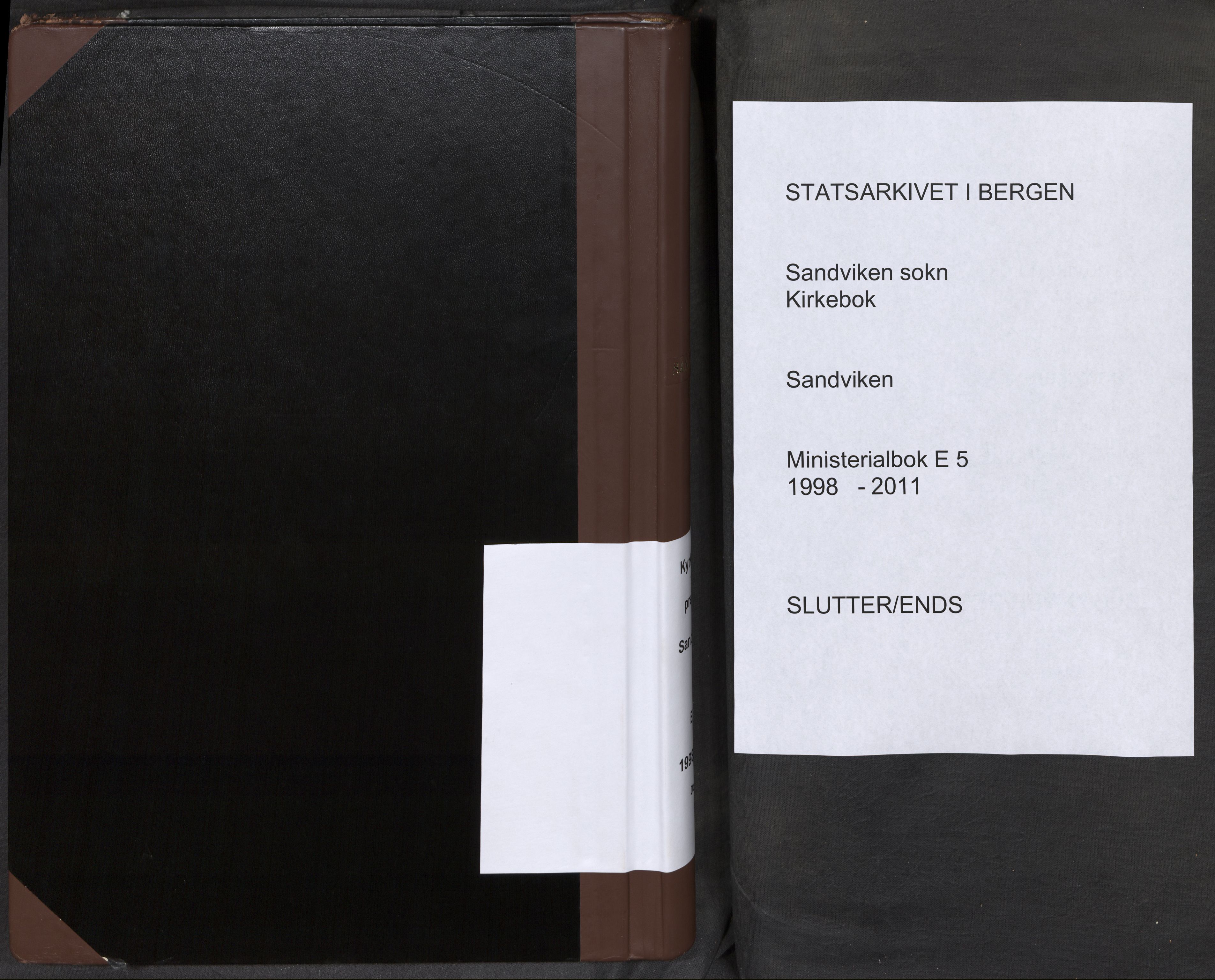 Sandviken Sokneprestembete, SAB/A-77601/H/Ha: Ministerialbok nr. E 5, 1998-2011