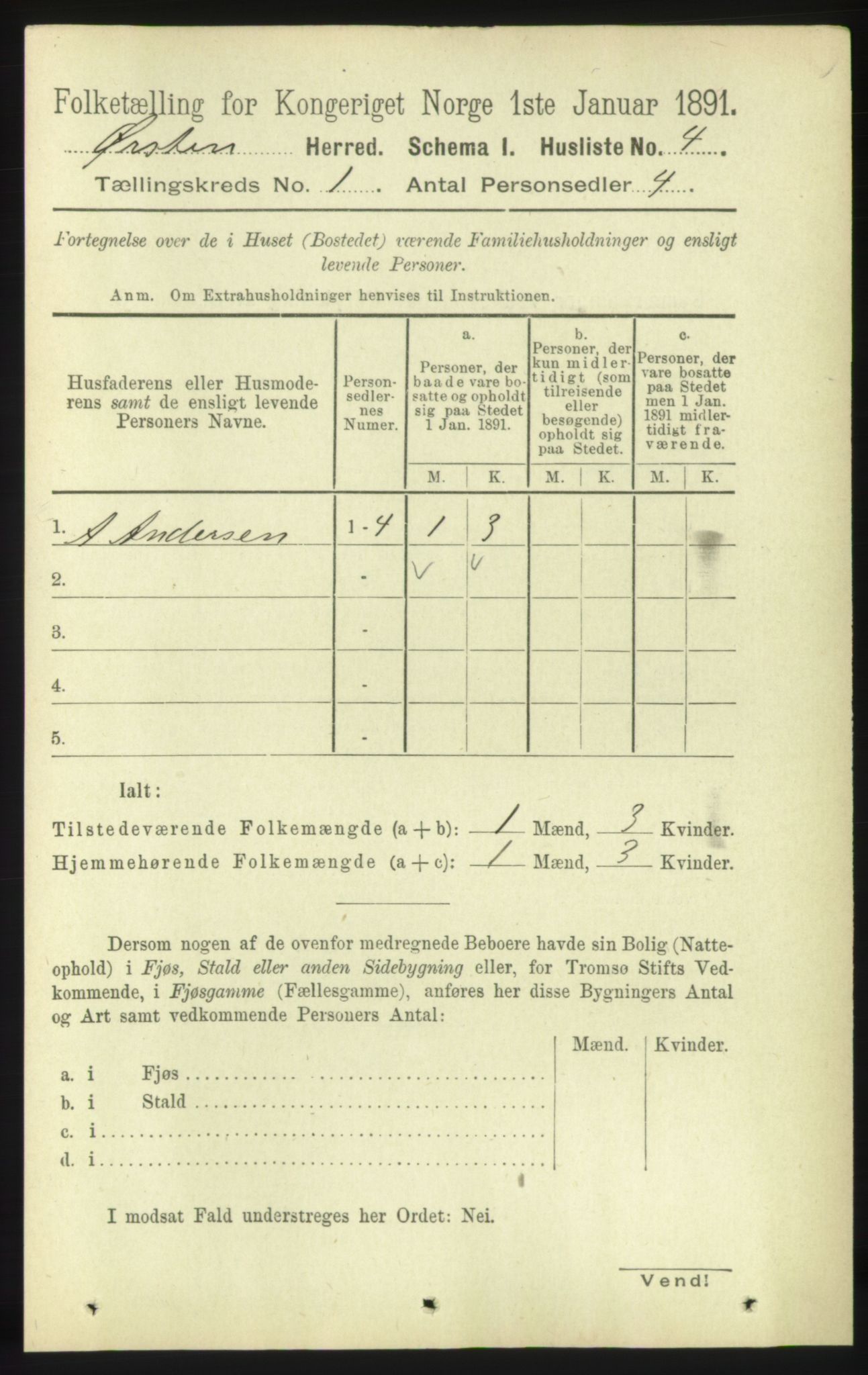 RA, Folketelling 1891 for 1520 Ørsta herred, 1891, s. 22