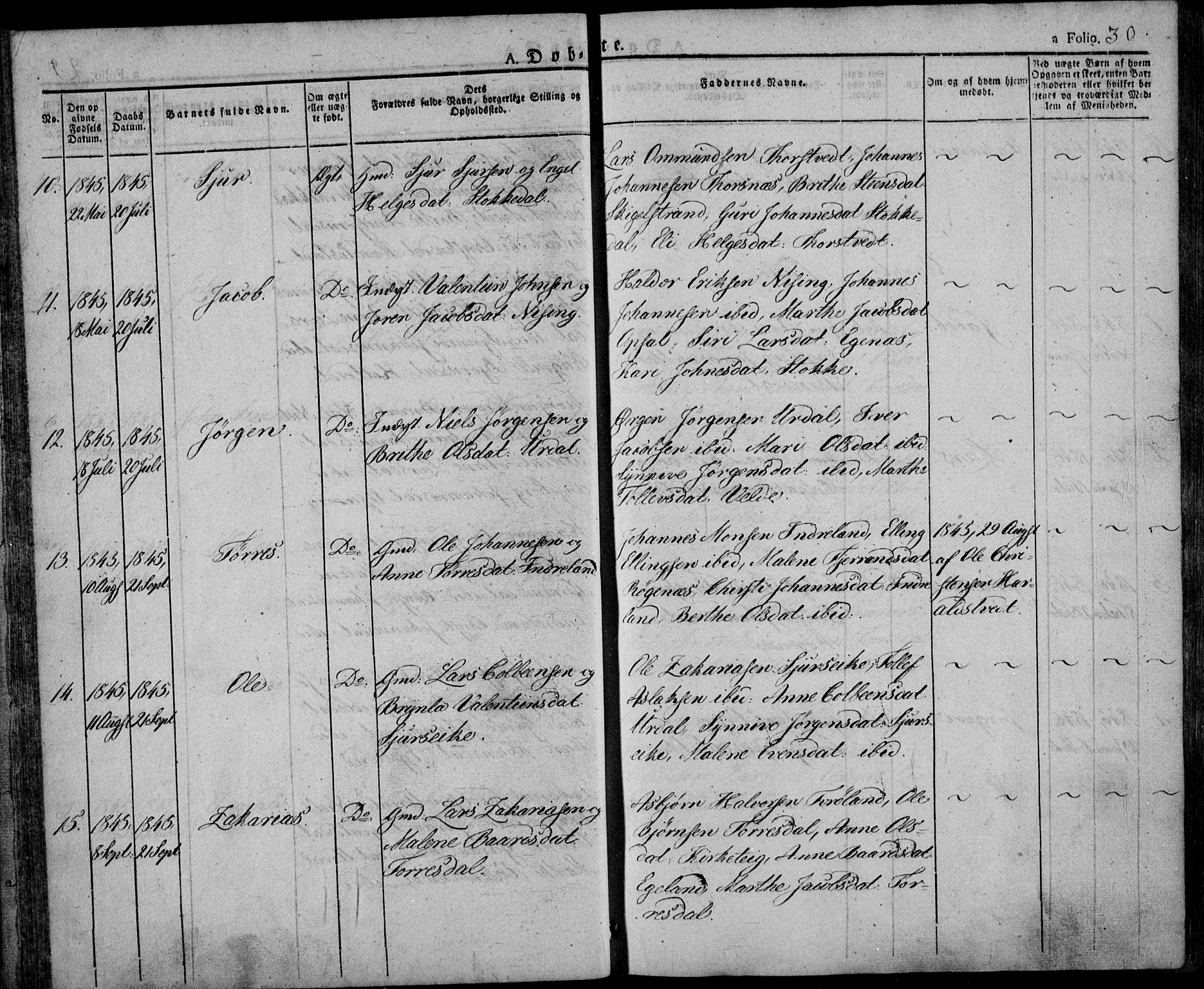 Skjold sokneprestkontor, AV/SAST-A-101847/H/Ha/Haa/L0005: Ministerialbok nr. A 5, 1830-1856, s. 30