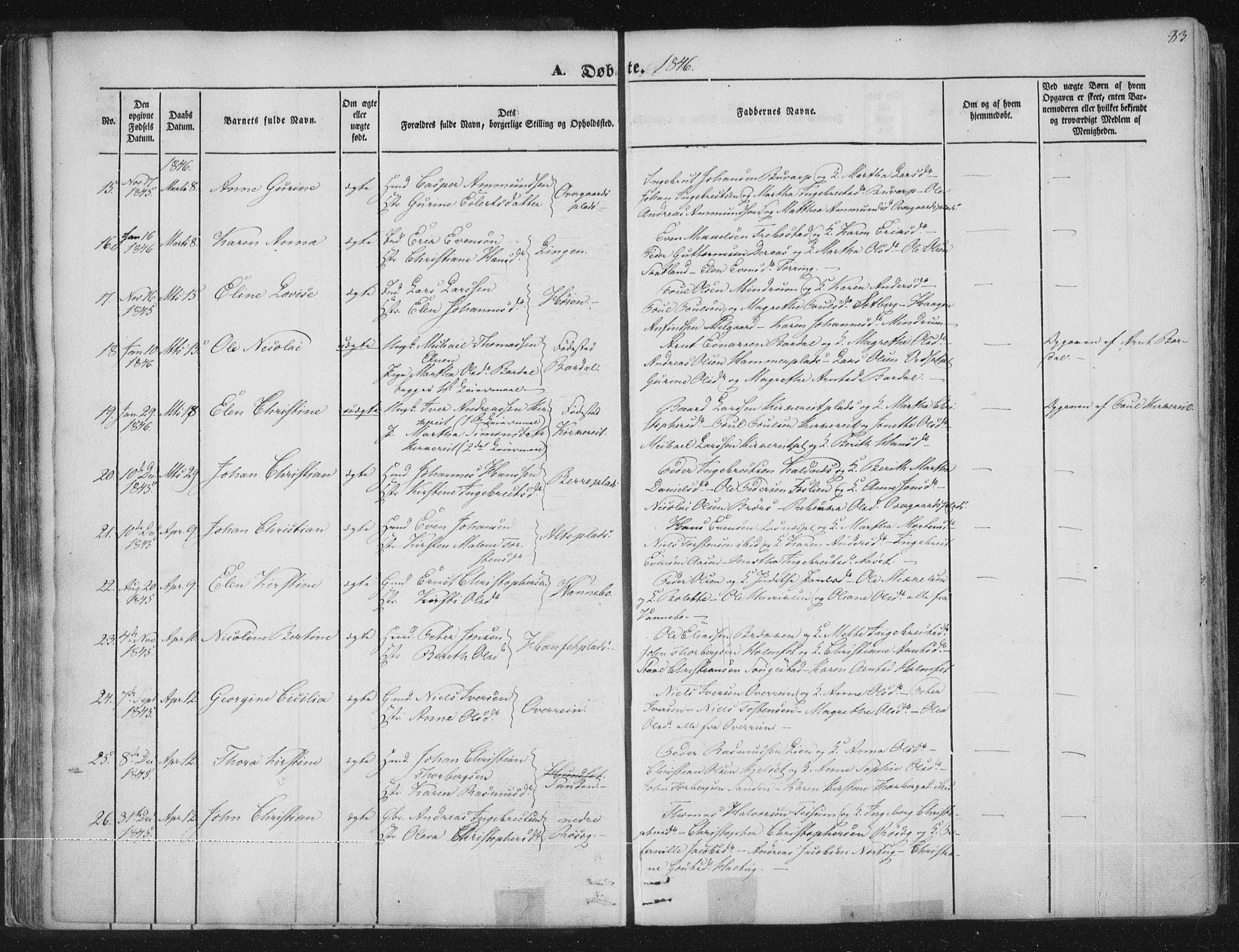 Ministerialprotokoller, klokkerbøker og fødselsregistre - Nord-Trøndelag, AV/SAT-A-1458/741/L0392: Ministerialbok nr. 741A06, 1836-1848, s. 83
